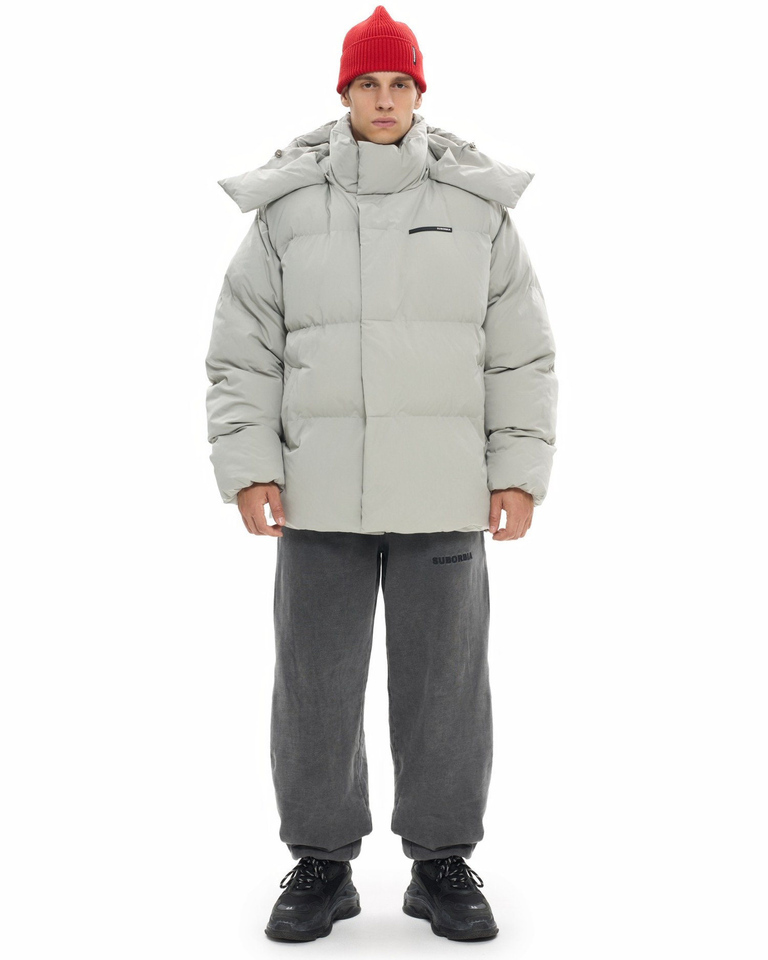 Пуховик PATTERN ANG MEN Серый