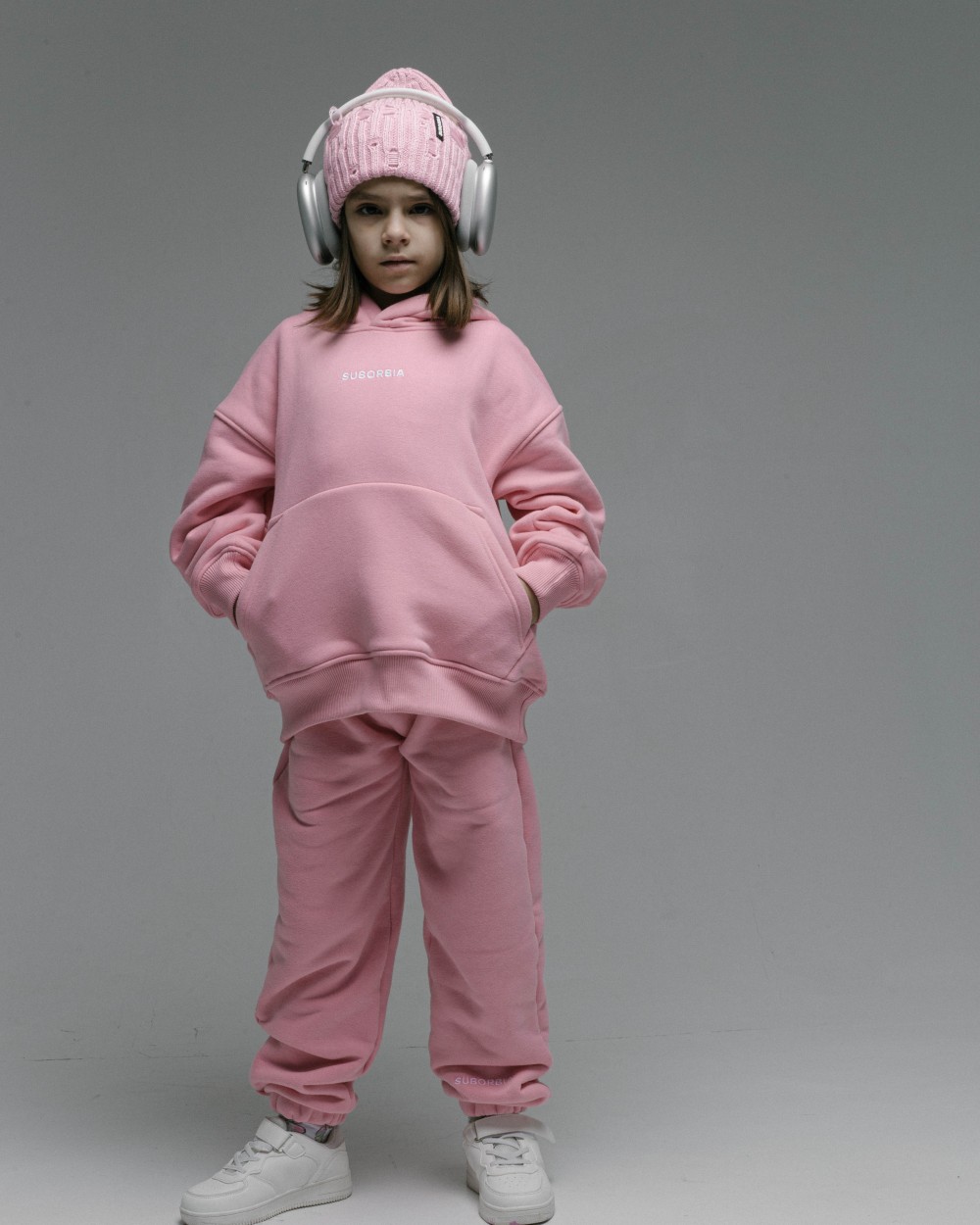 Костюм GATE BASIC 01 kids с худи Pink