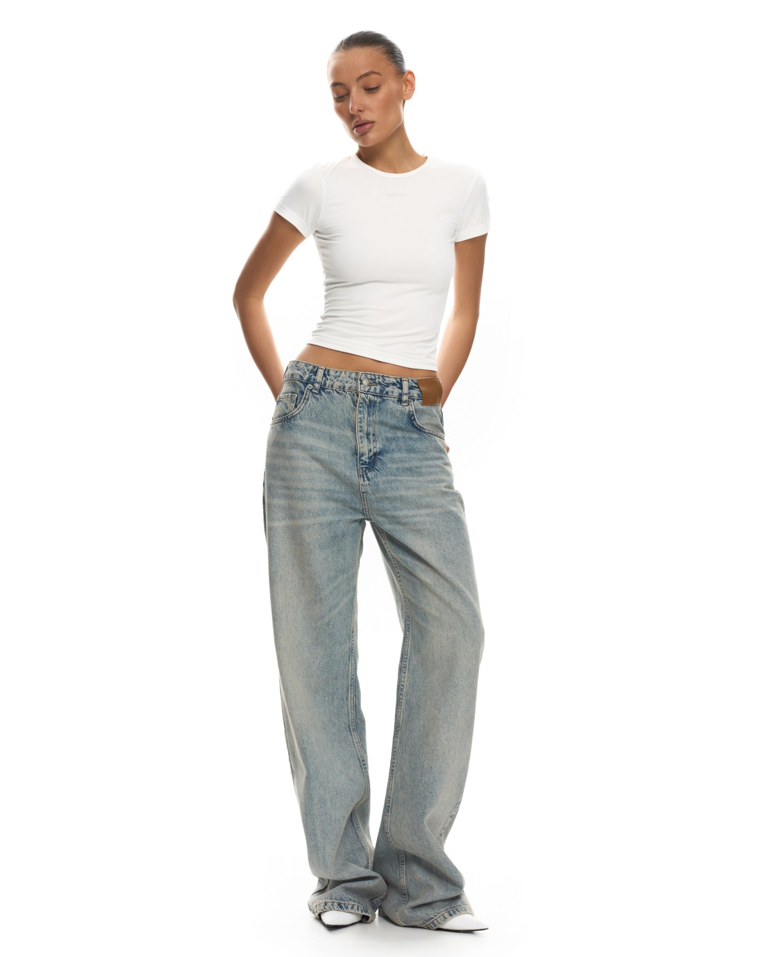 Джинсы INVERSE Washed blue