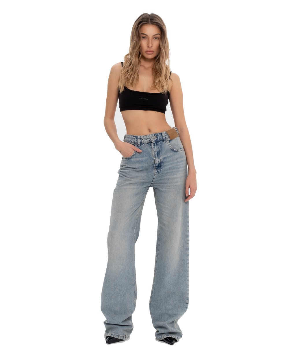 Джинсы INVERSE Washed blue