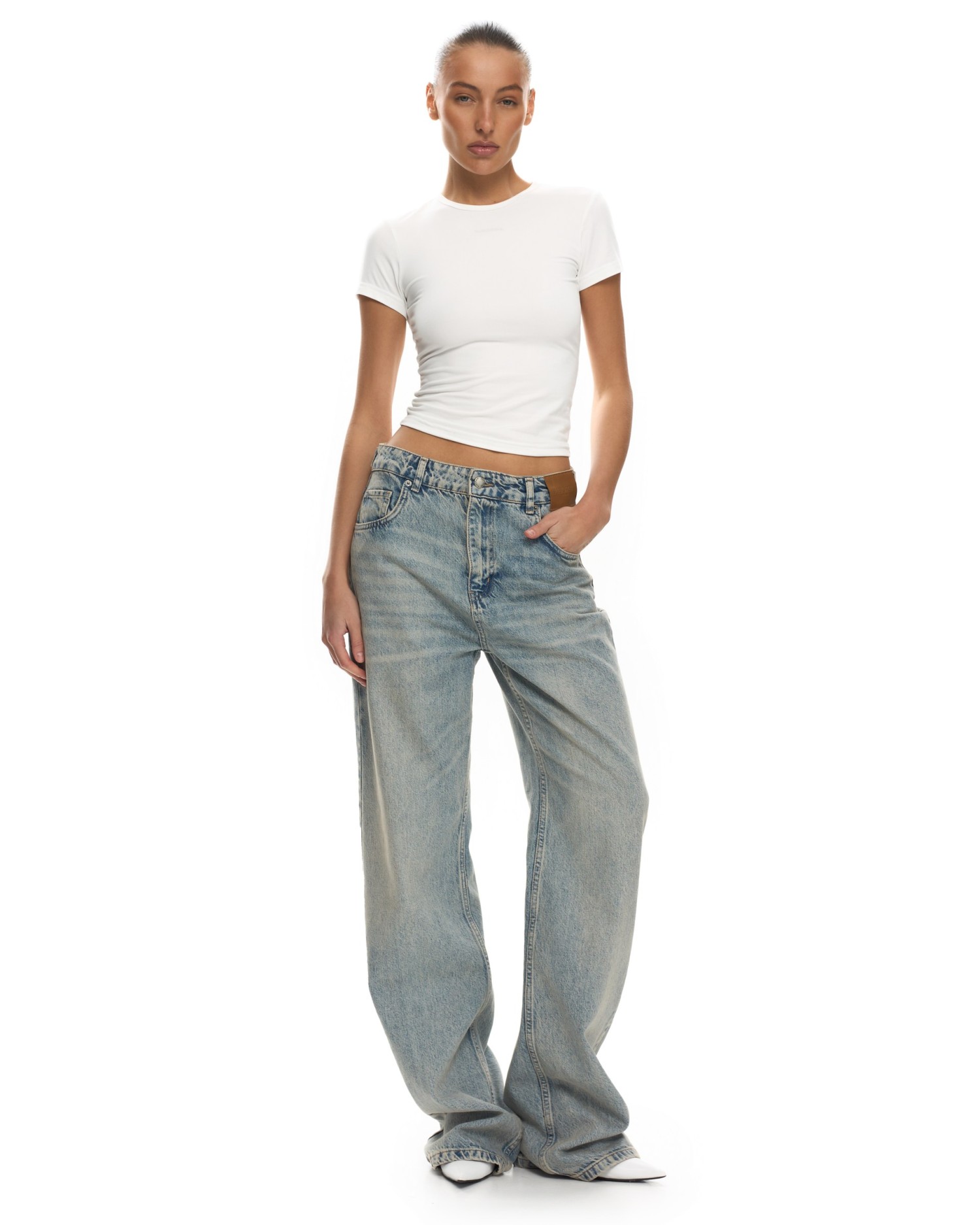 Джинсы INVERSE Washed blue