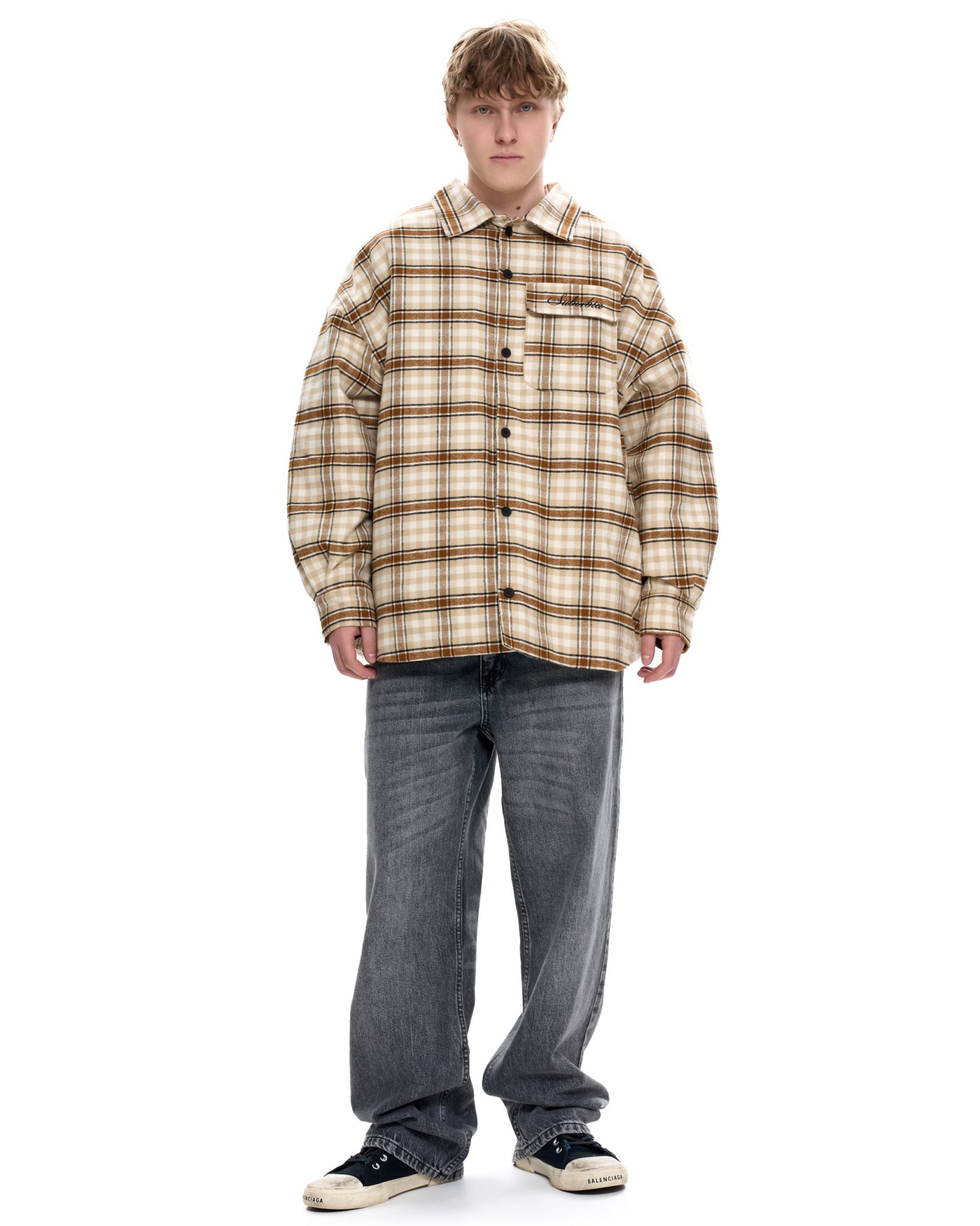 Куртка-рубашка со съемным капюшоном LOST SIGNAL MEN Beige-black