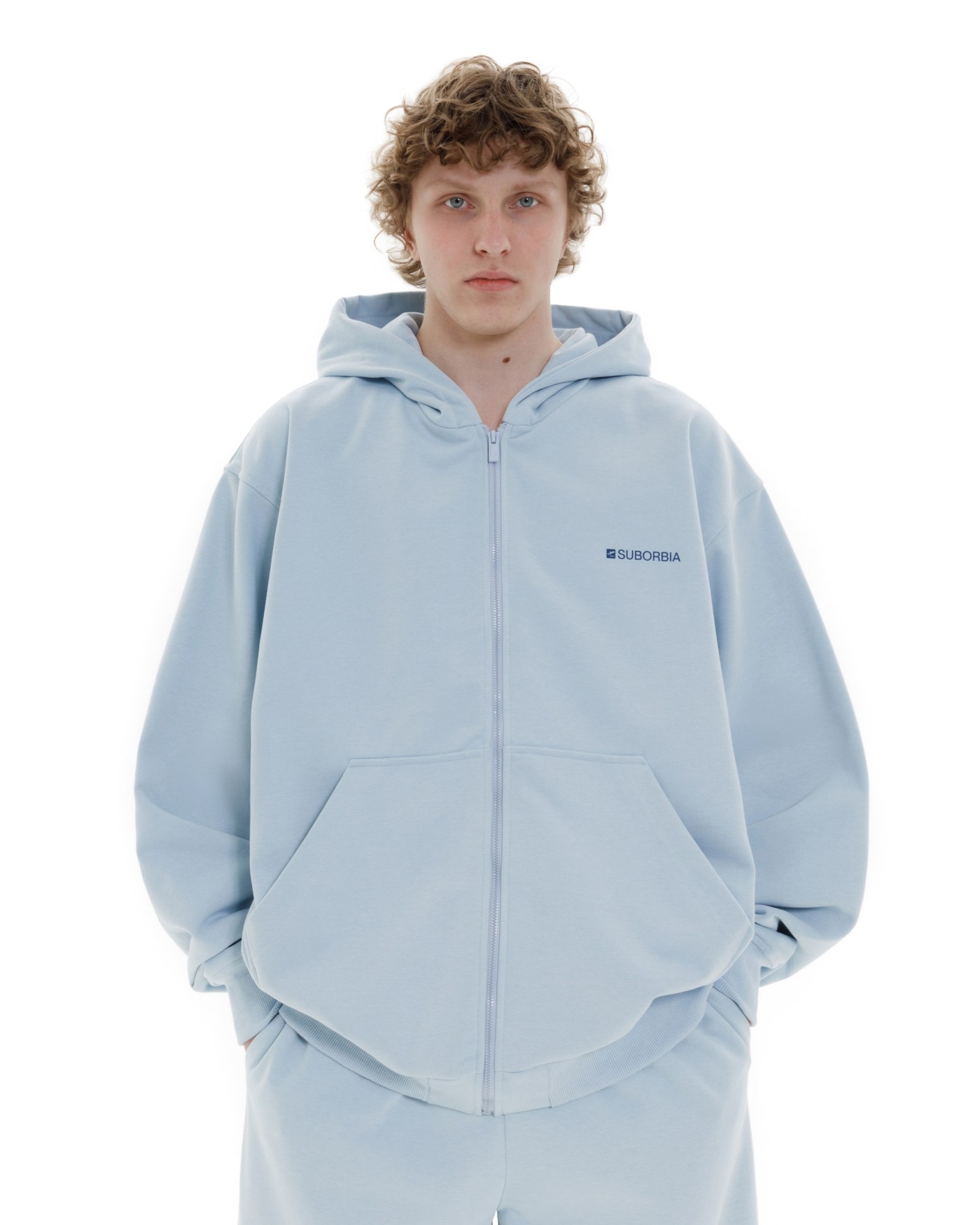 Худи ZIP TERMINAL S `25 MEN Light blue