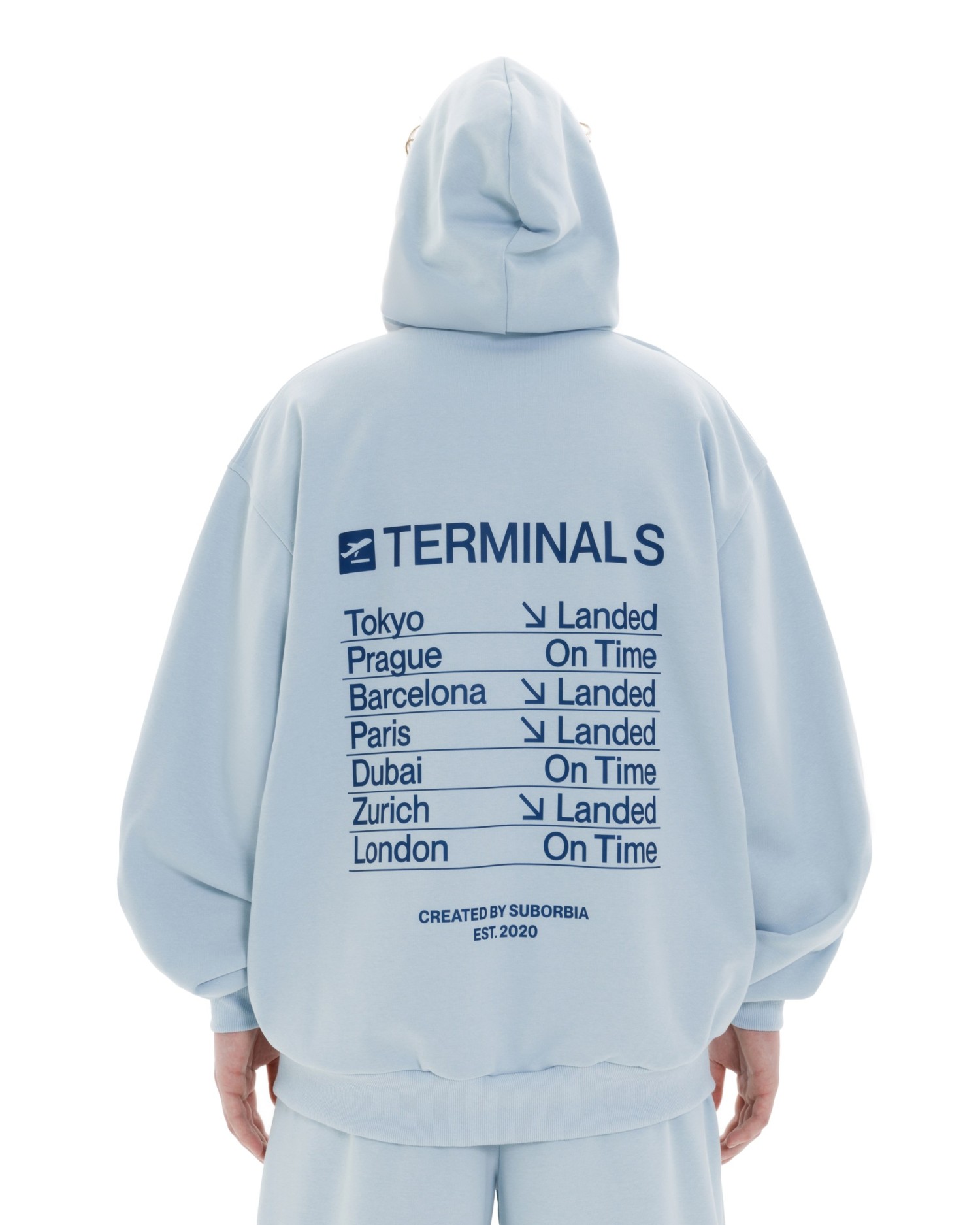 Худи ZIP TERMINAL S `25 MEN Light blue