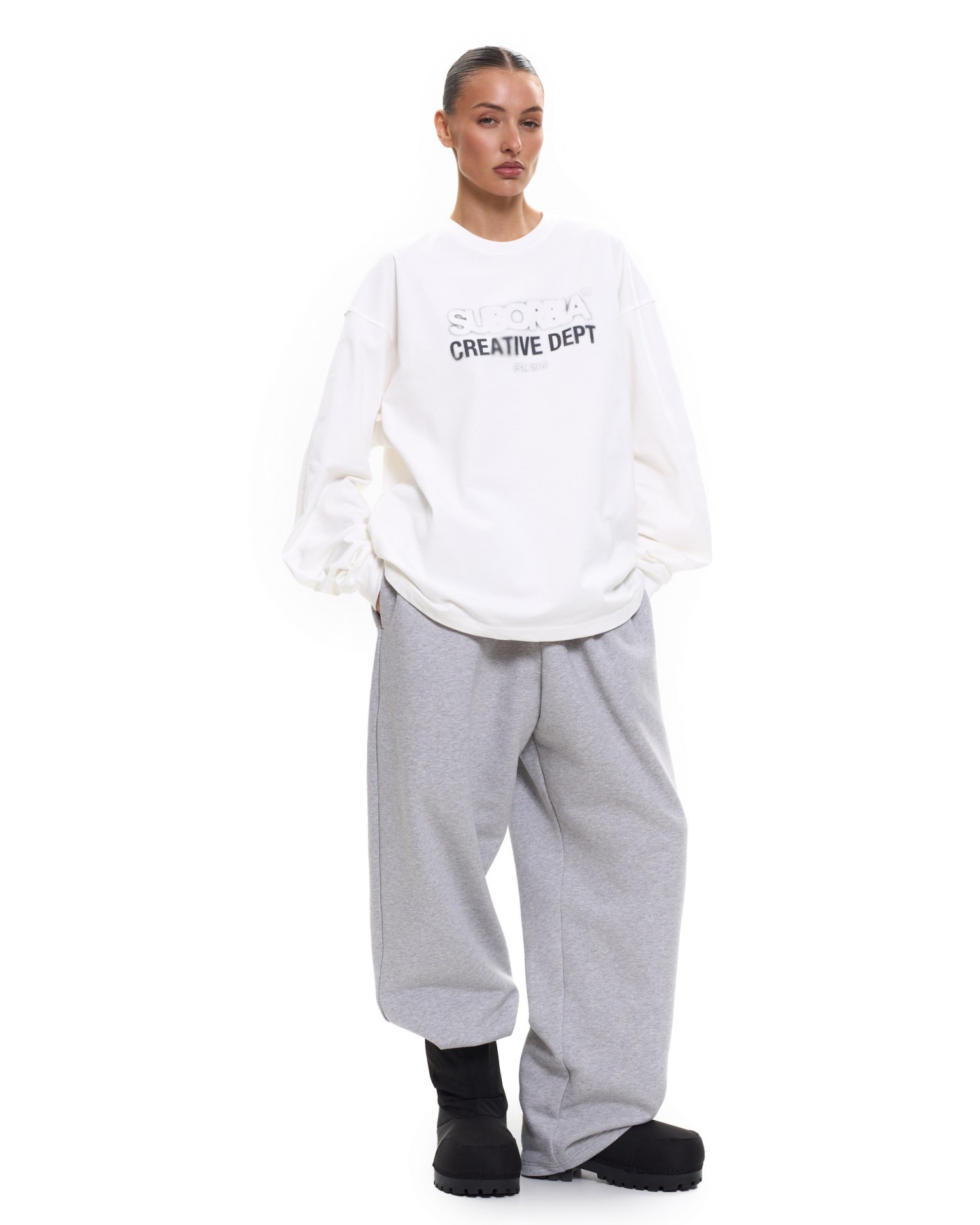 Лонгслив CD White