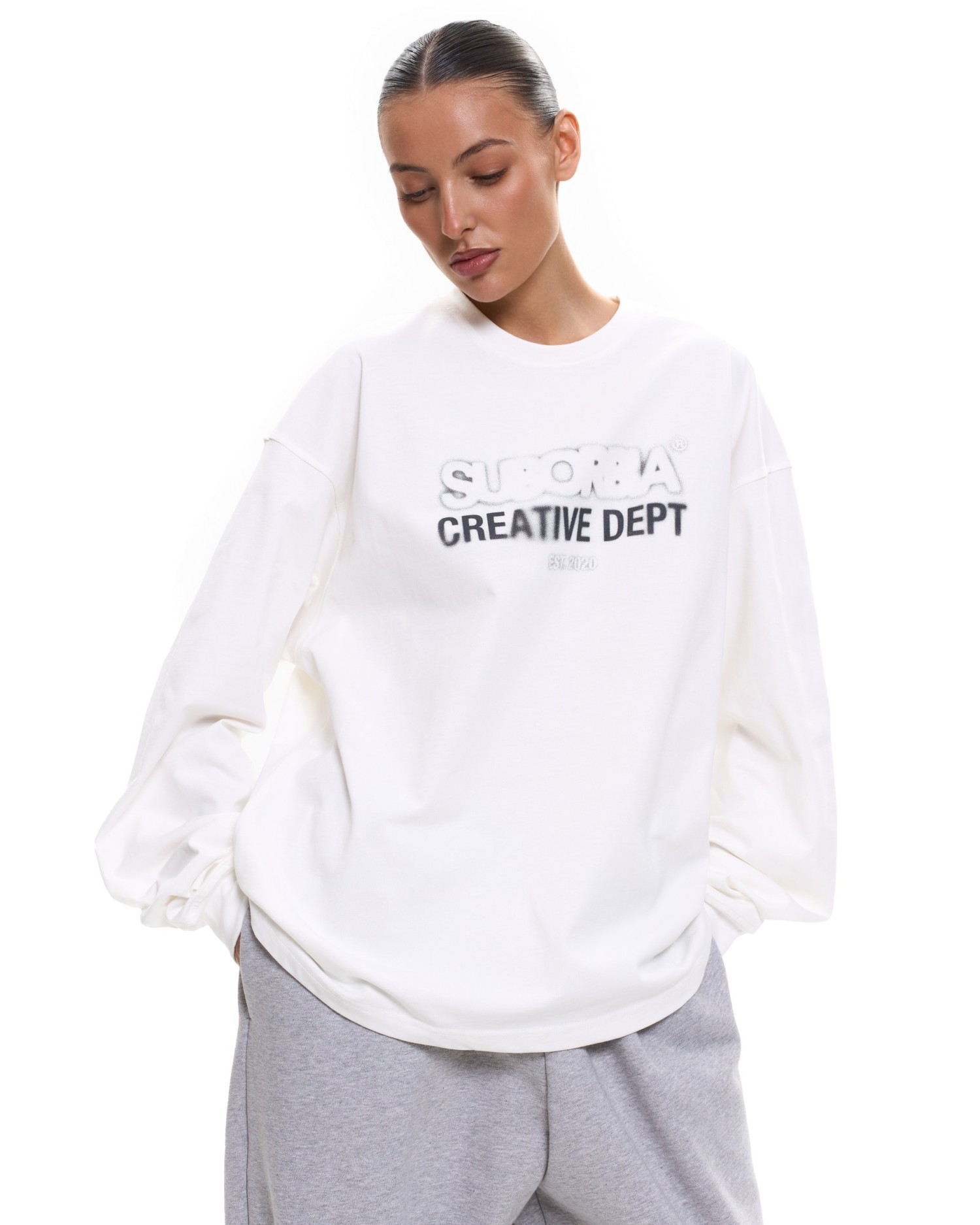 Лонгслив CD White