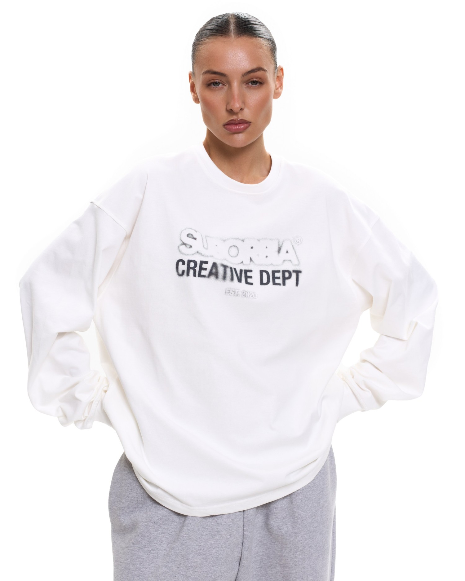 Лонгслив CD White