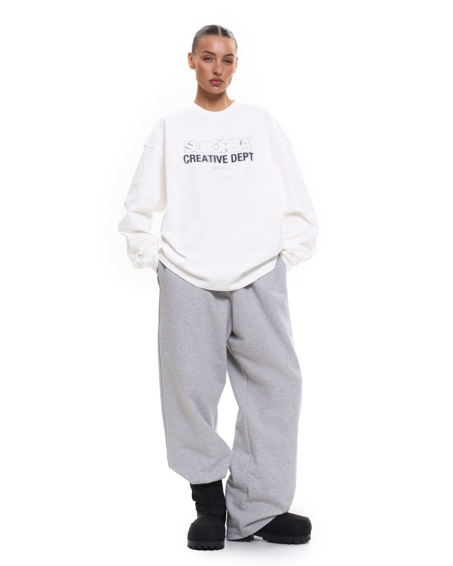 Лонгслив CD White