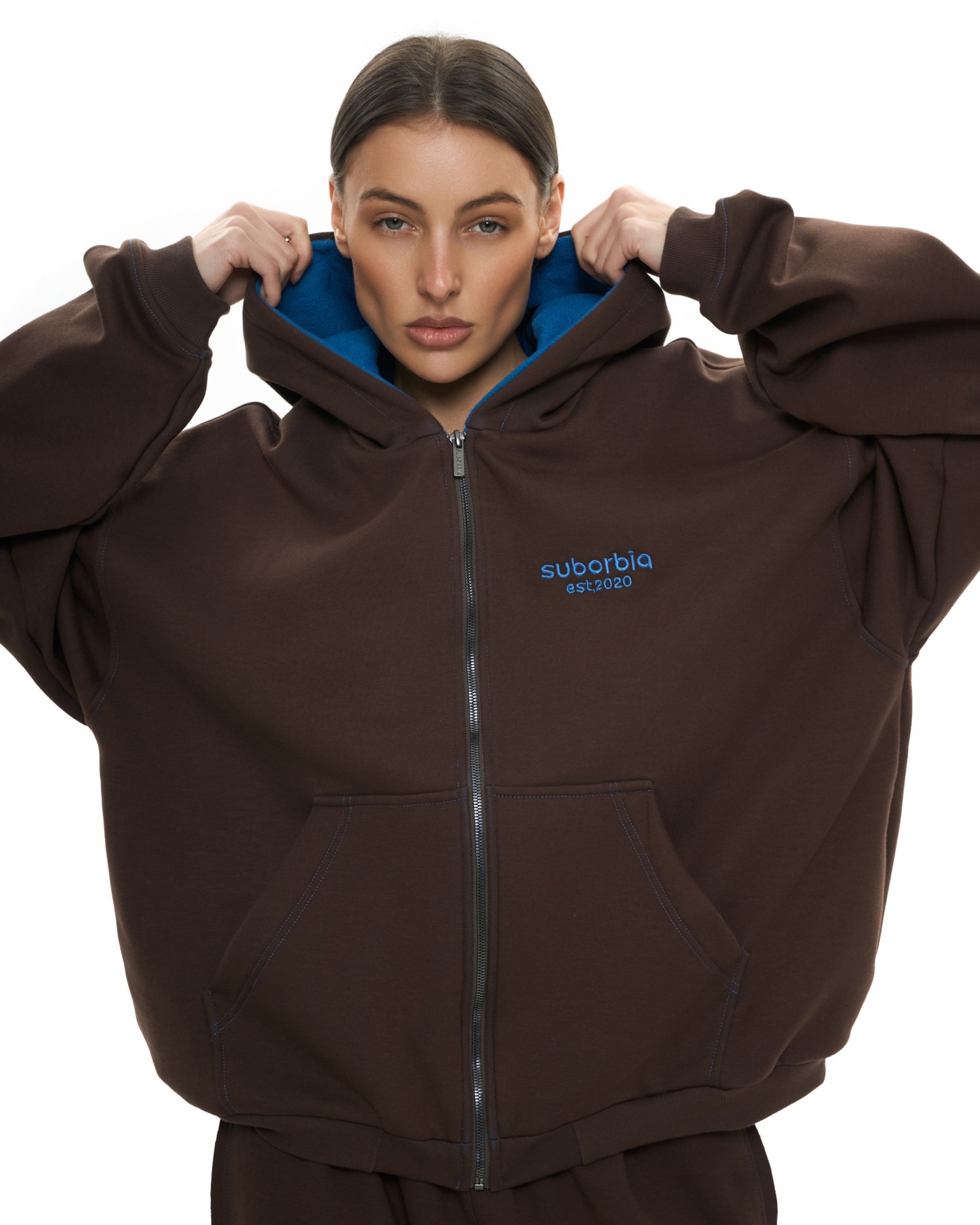 Брюки палаццо DOUBLE TROUBLE Brown