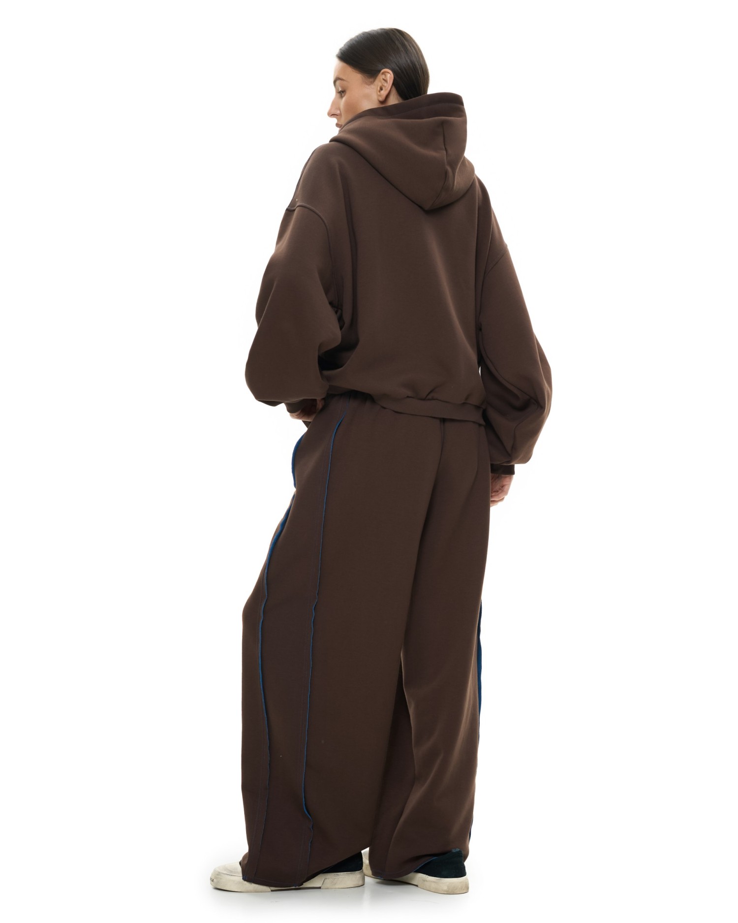 Брюки палаццо DOUBLE TROUBLE Brown