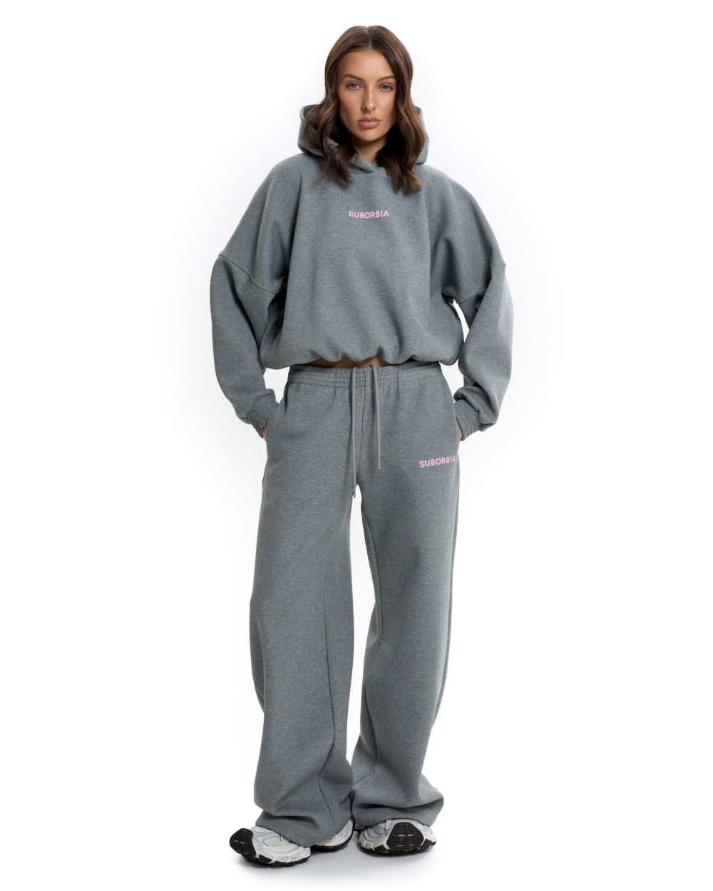 Костюм STAPLE Grey melange-Pink