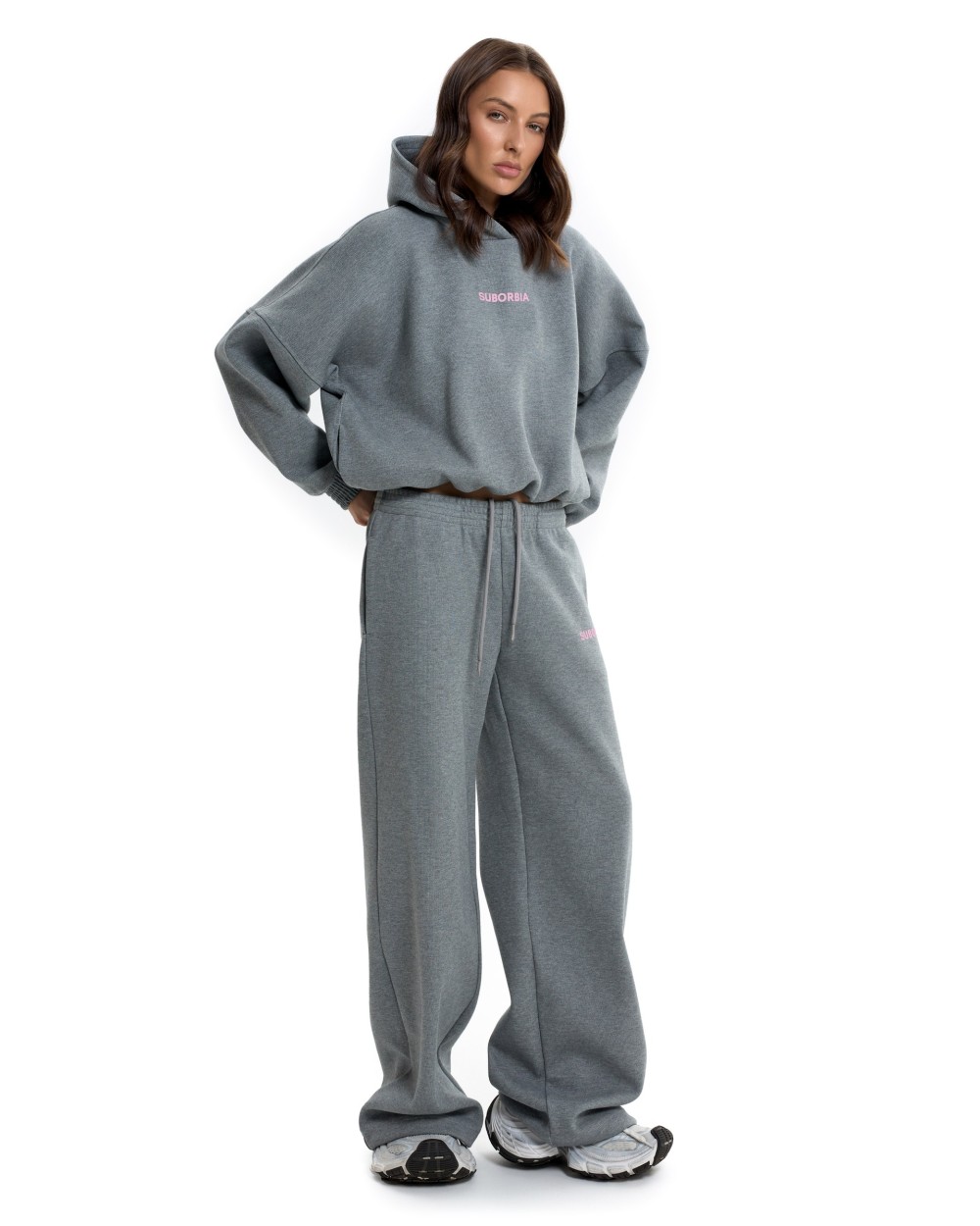 Костюм STAPLE Grey melange-Pink