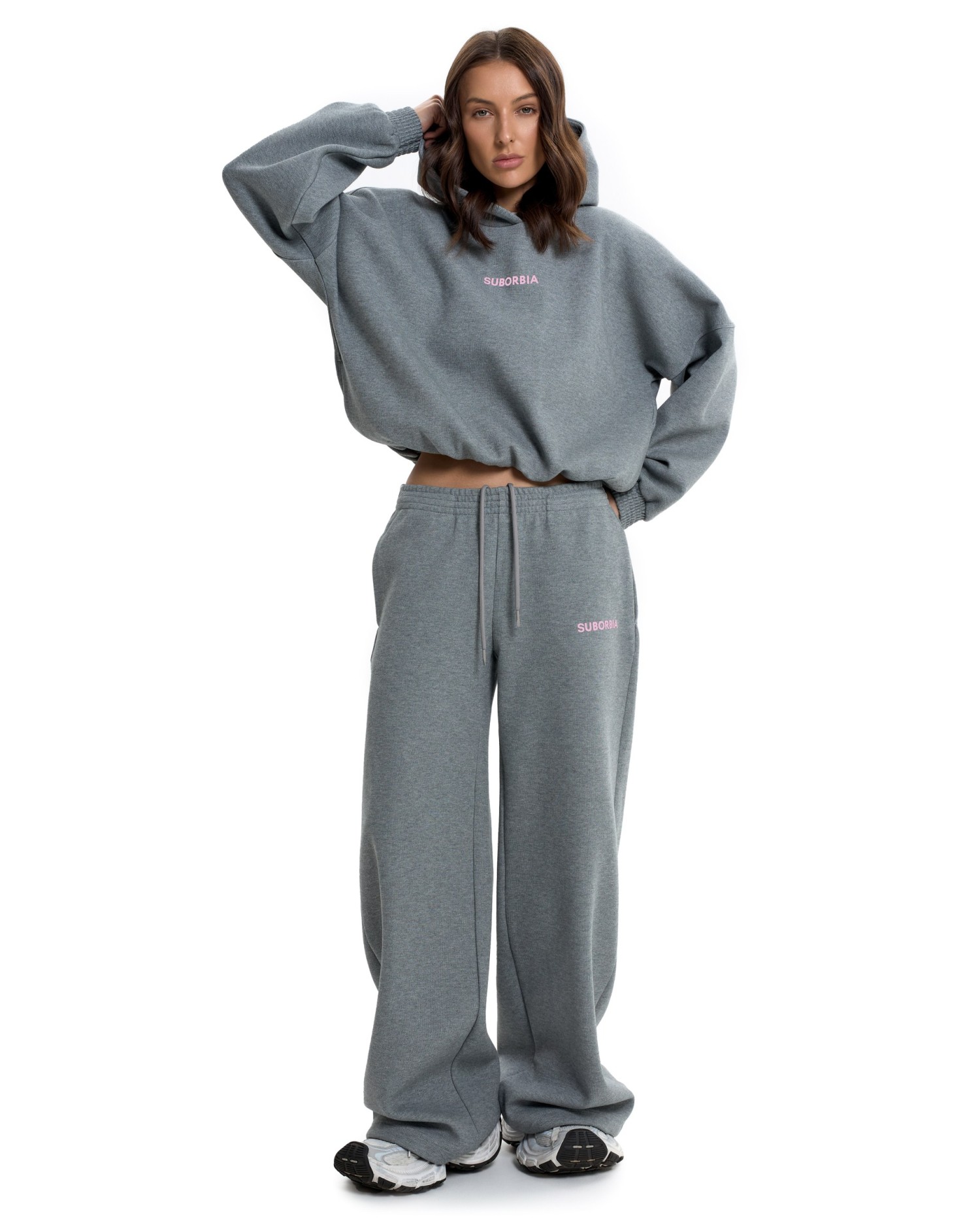 Костюм STAPLE Grey melange-Pink