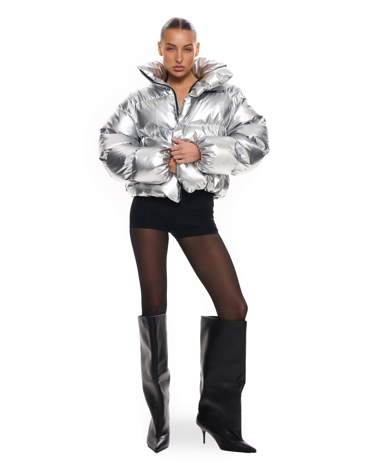 Пуховик ANG mini Space Silver
