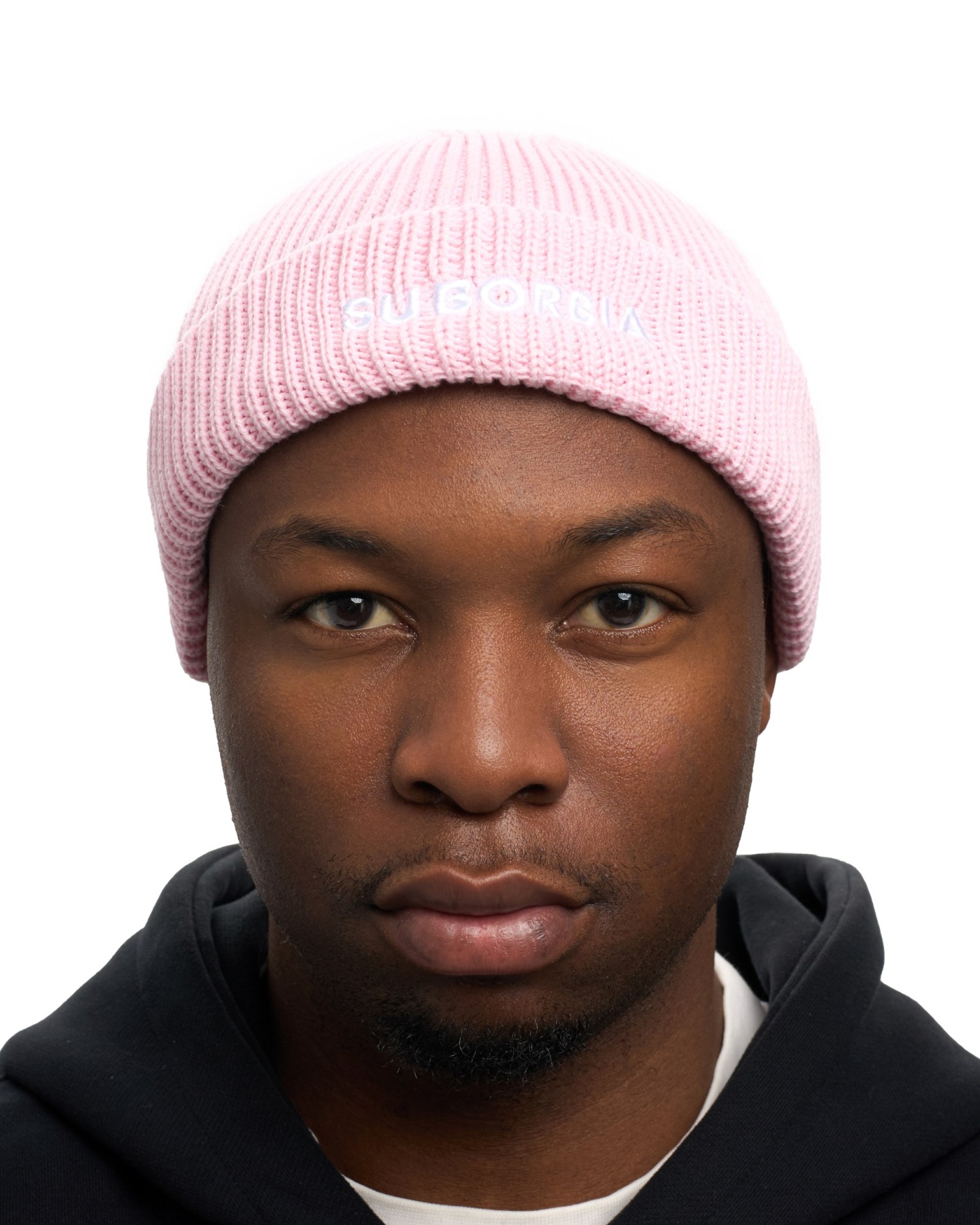 Шапка бини SUBORBIA MEN Name Pink