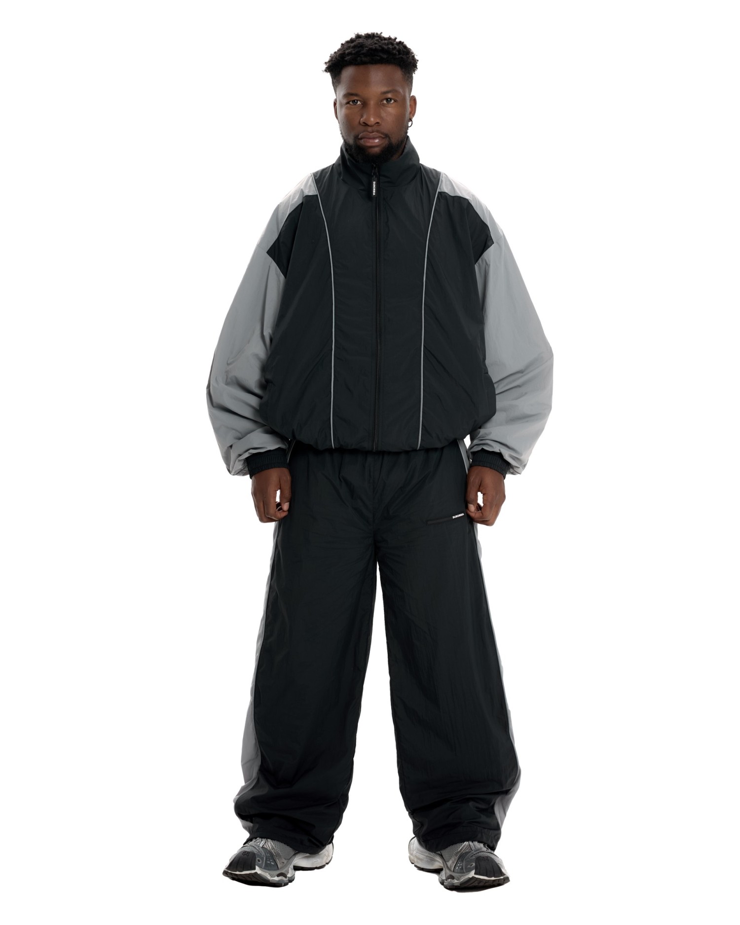 Костюм #404 MEN Black-Grey