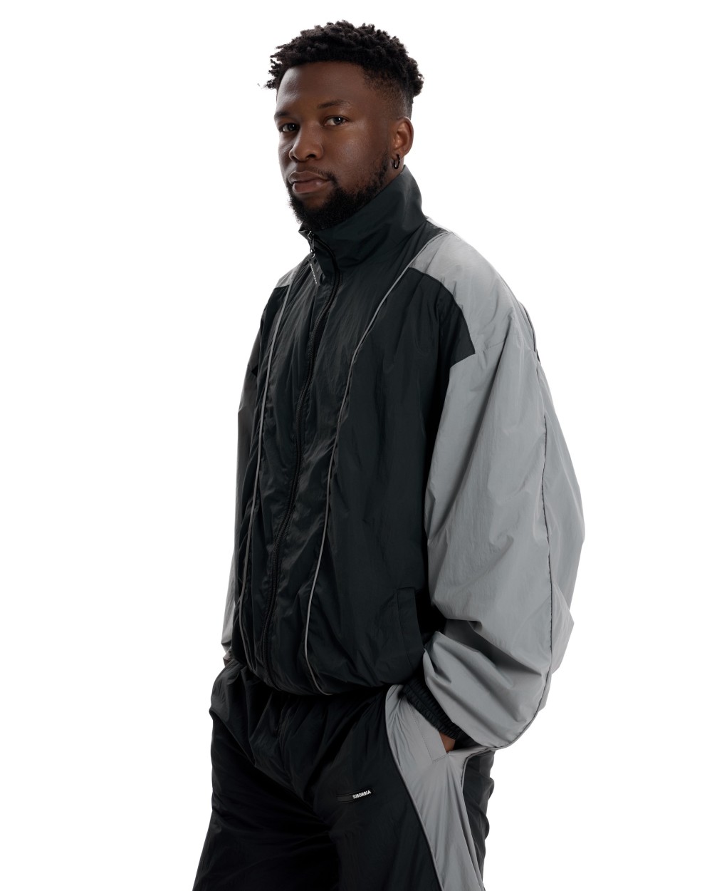 Костюм #404 MEN Black-Grey