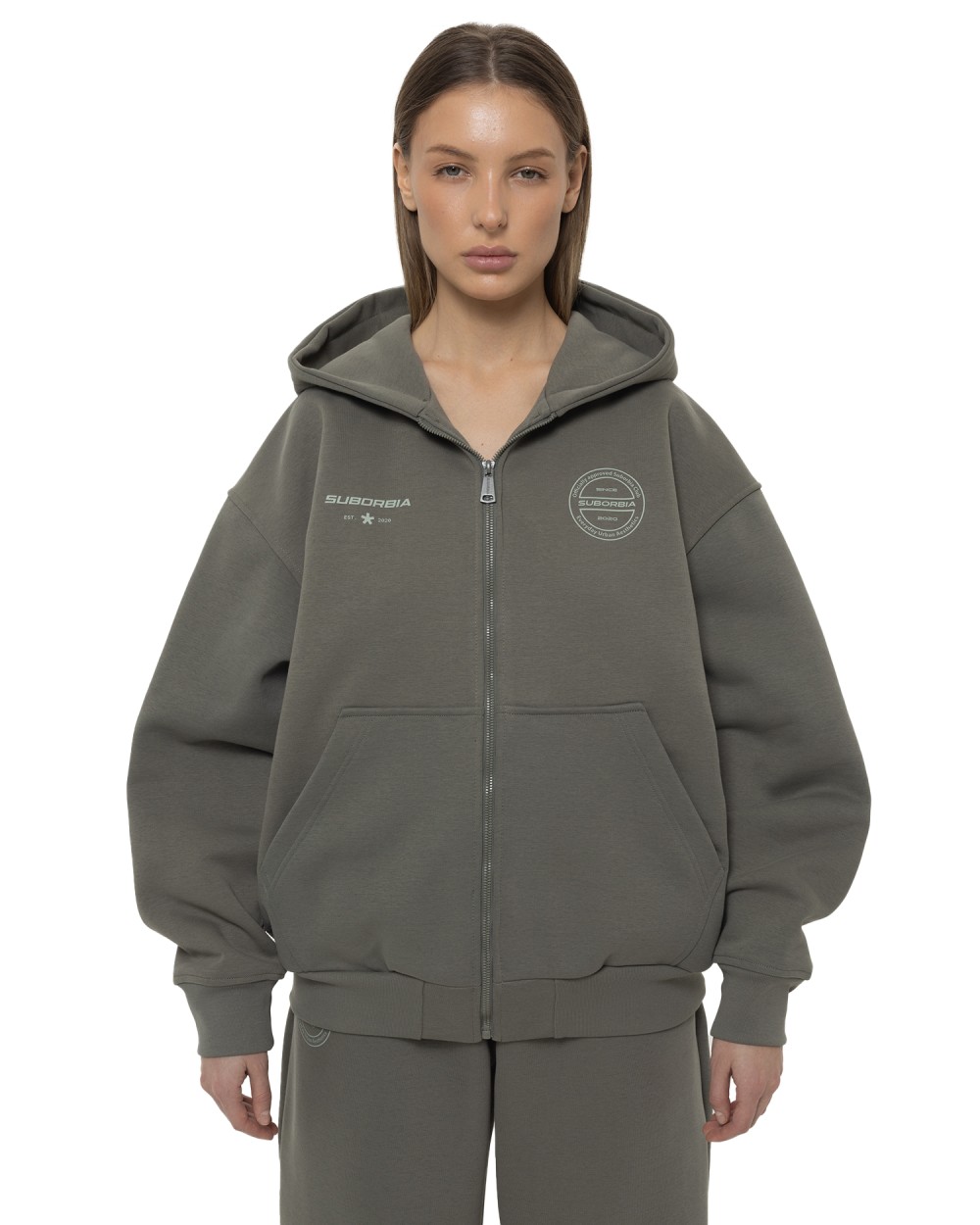 Худи ZIP SELECTION Khaki