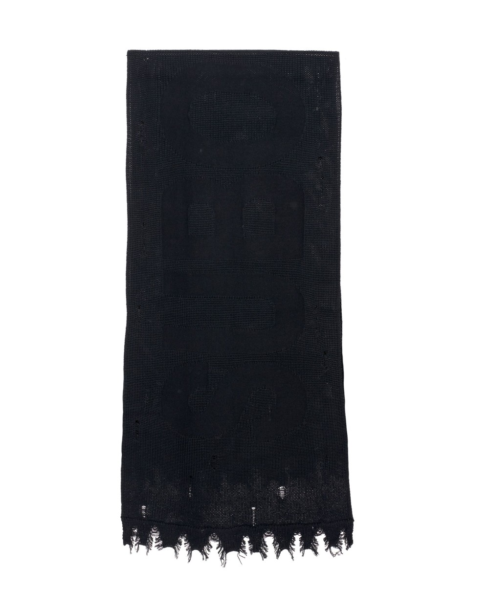 Шарф KNITTED TORN Classic black