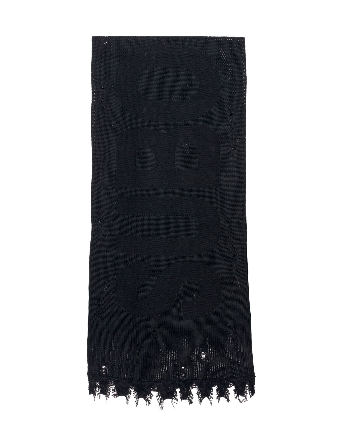 Шарф KNITTED TORN Classic black