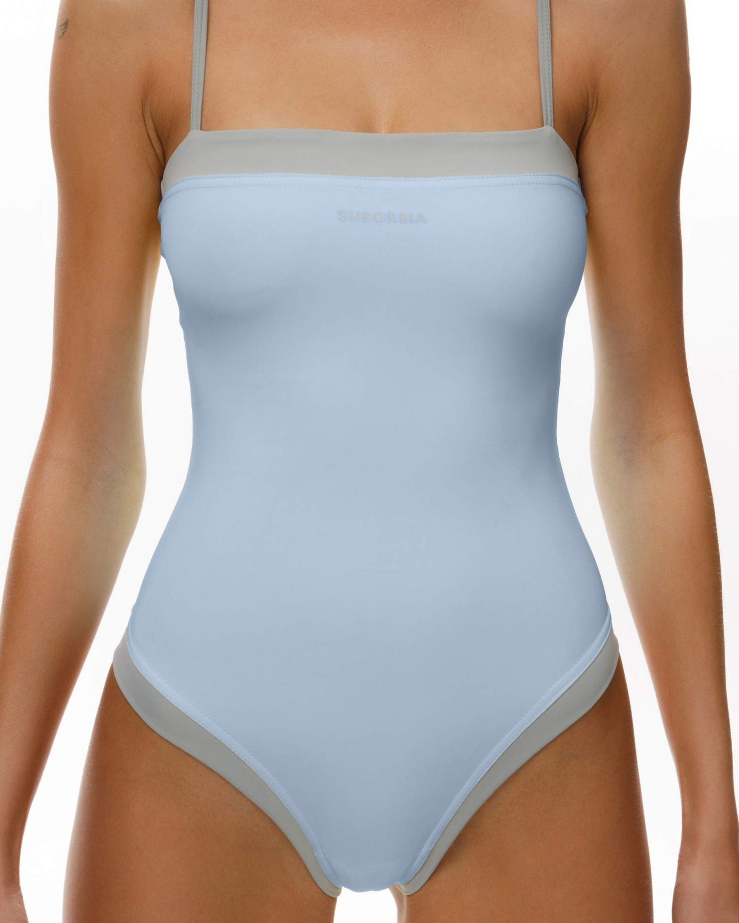 Купальник слитный SUBORBIA Blue-Grey