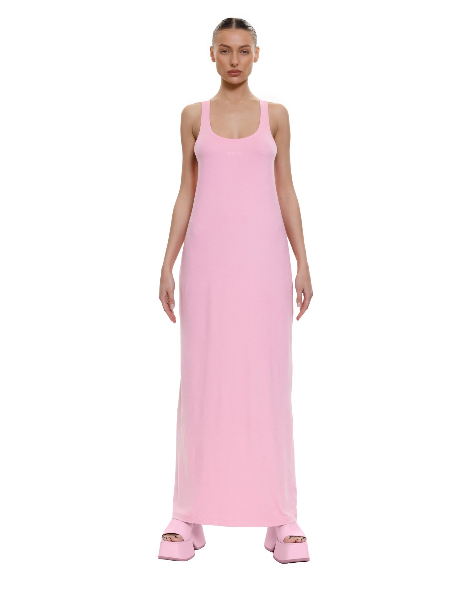 Платье BASE CLASSIC maxi Pink