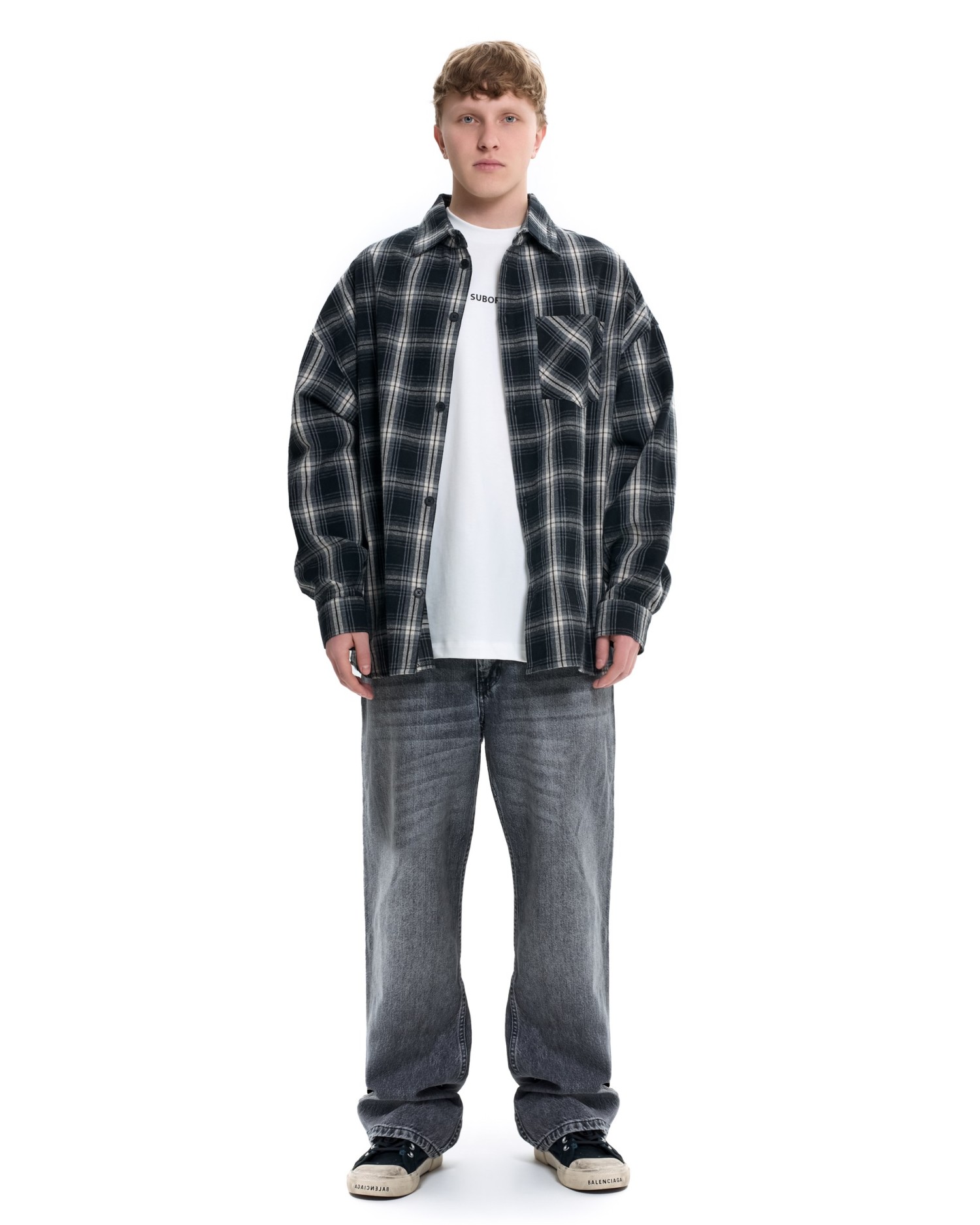 Рубашка GRID MEN Dark grey