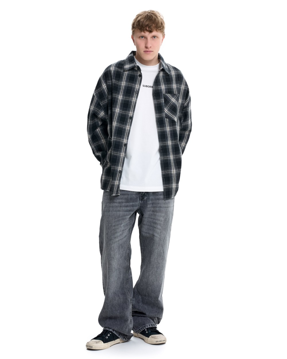 Рубашка GRID MEN Dark grey