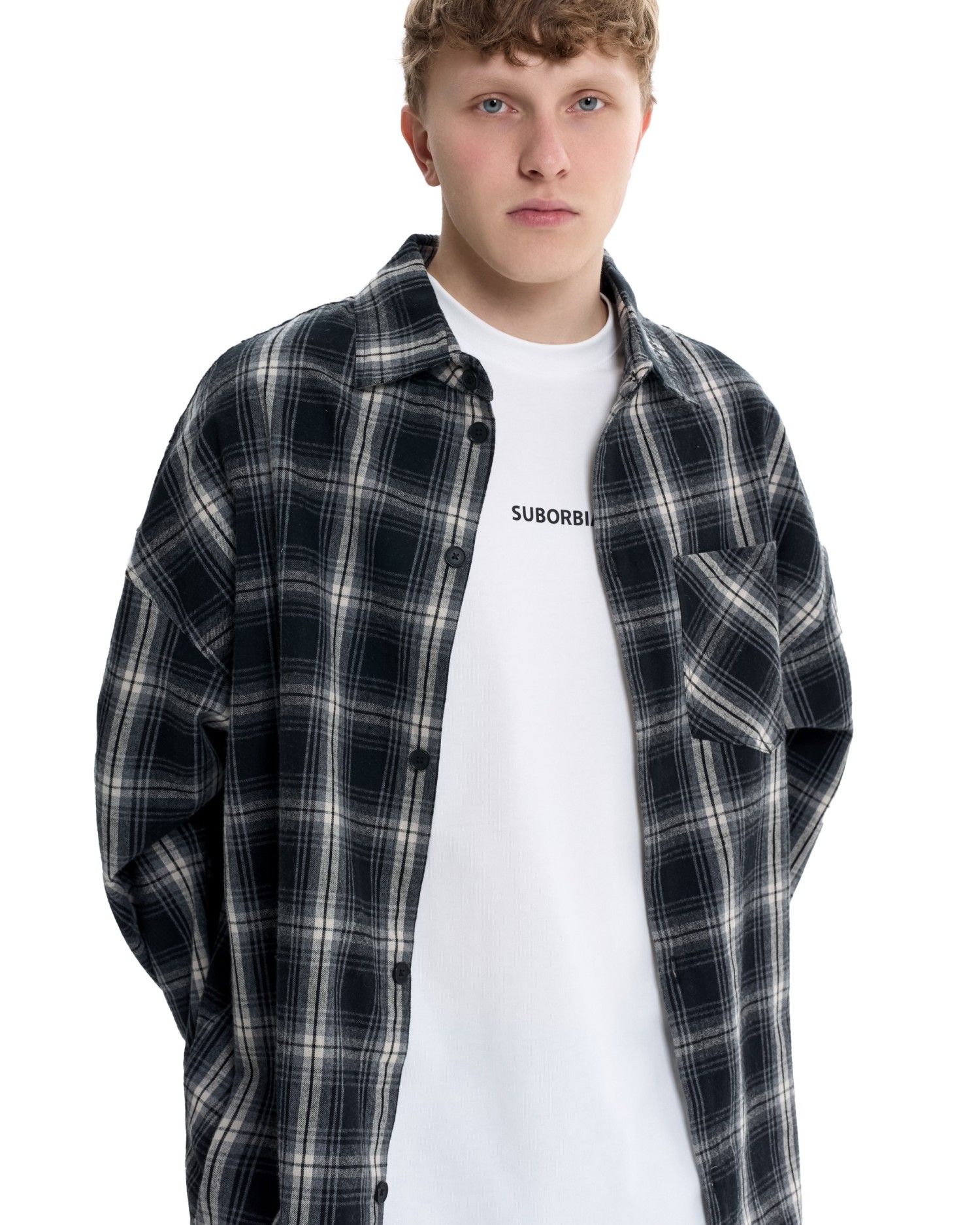 Рубашка GRID MEN Dark grey