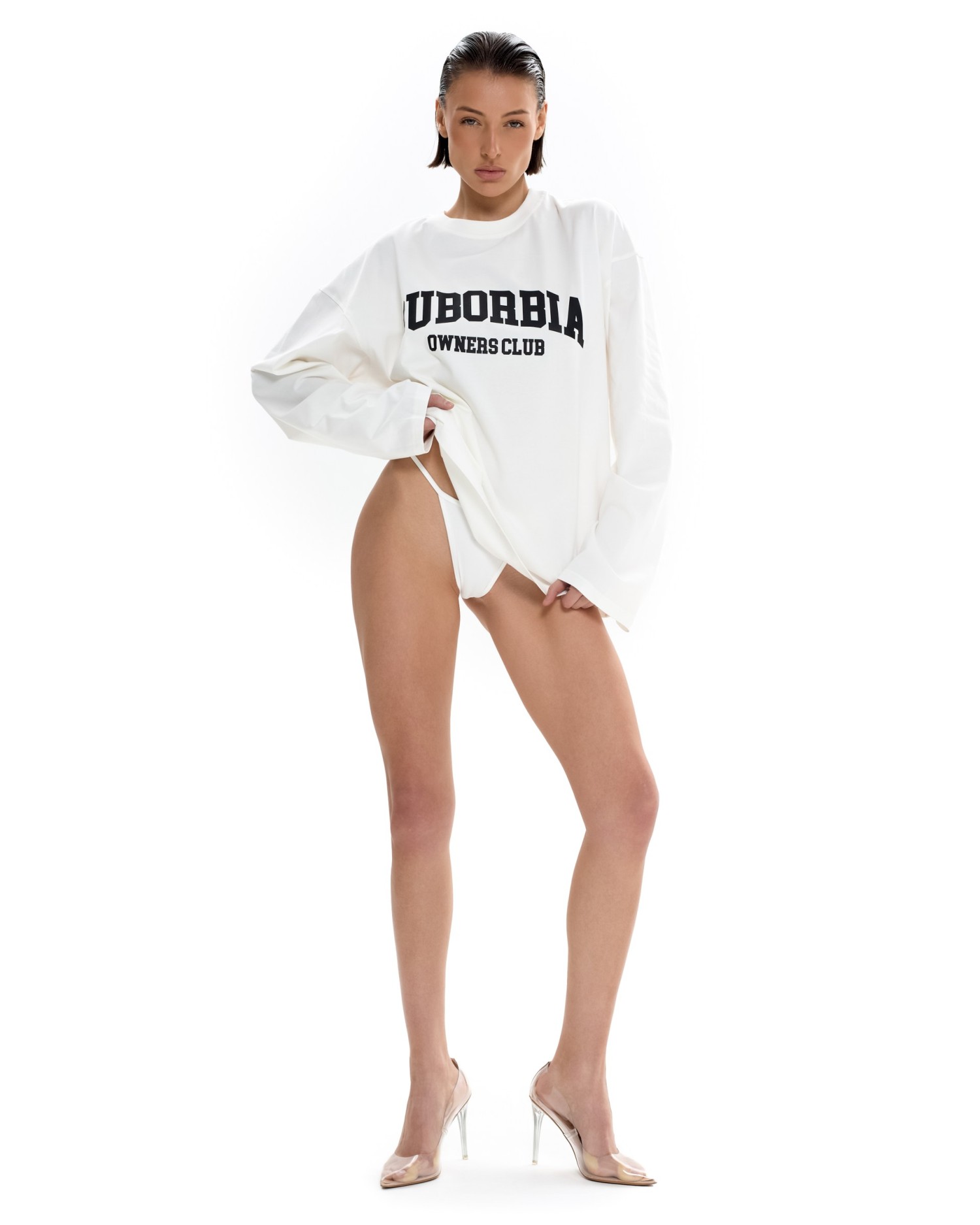 Лонгслив OWNERS CLUB White-Black