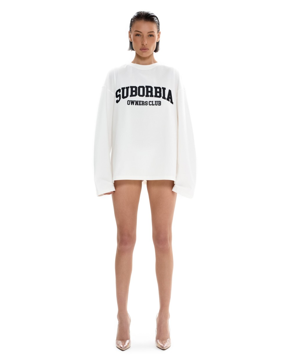 Лонгслив OWNERS CLUB White-Black