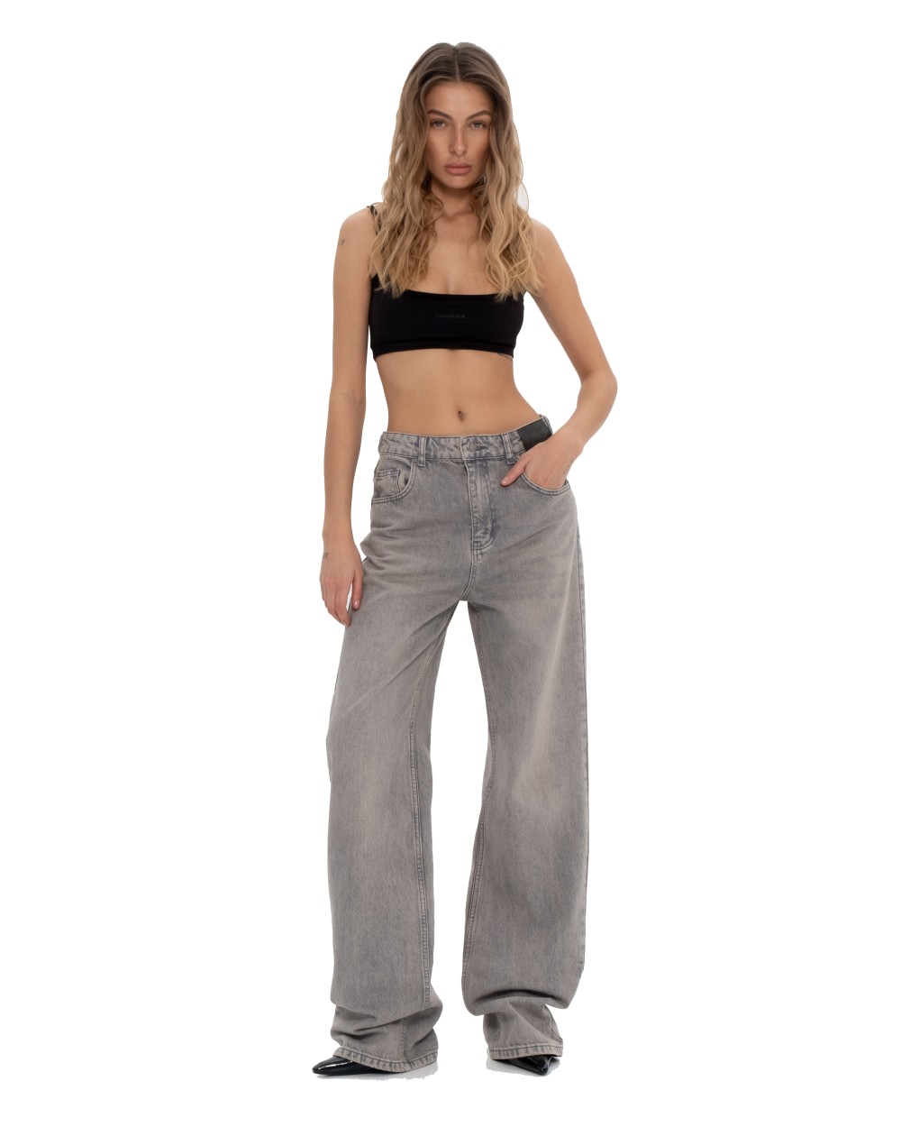 Джинсы INVERSE Washed grey