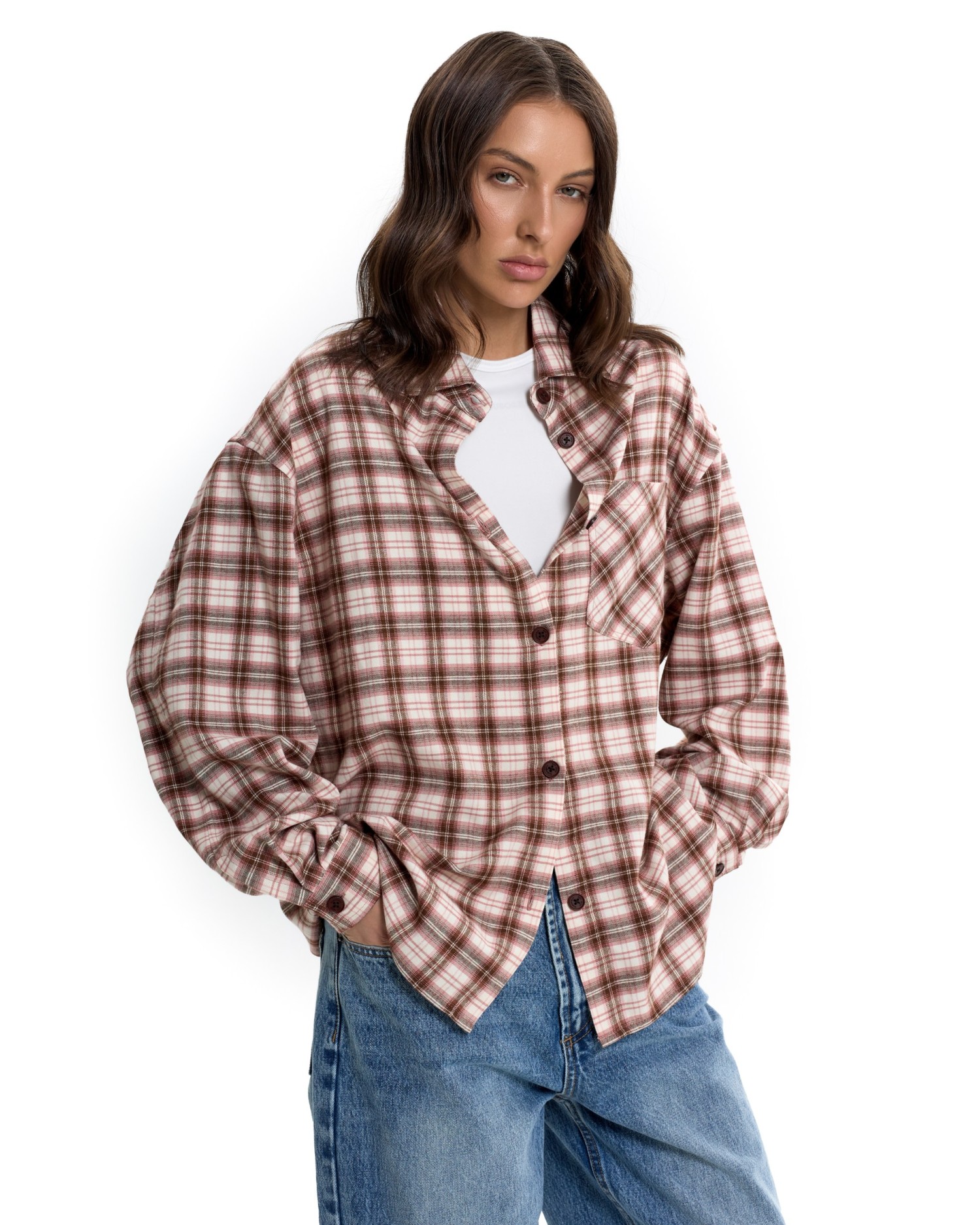 Рубашка GRID Pink