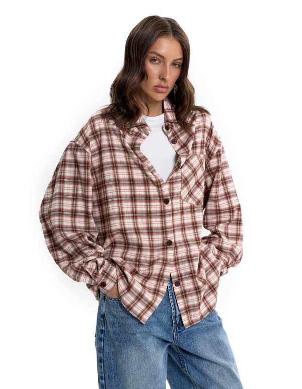 Рубашка GRID Pink