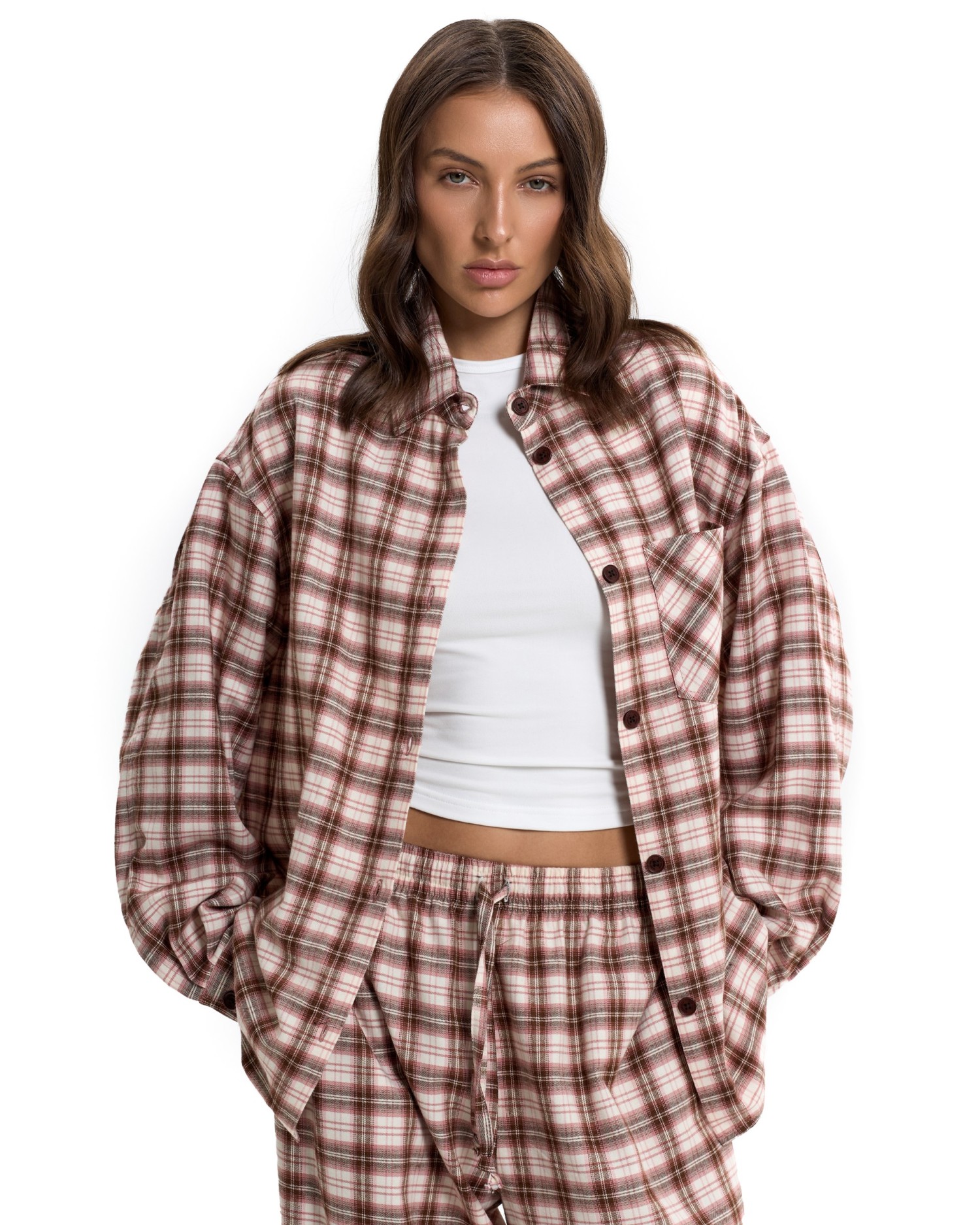 Рубашка GRID Pink