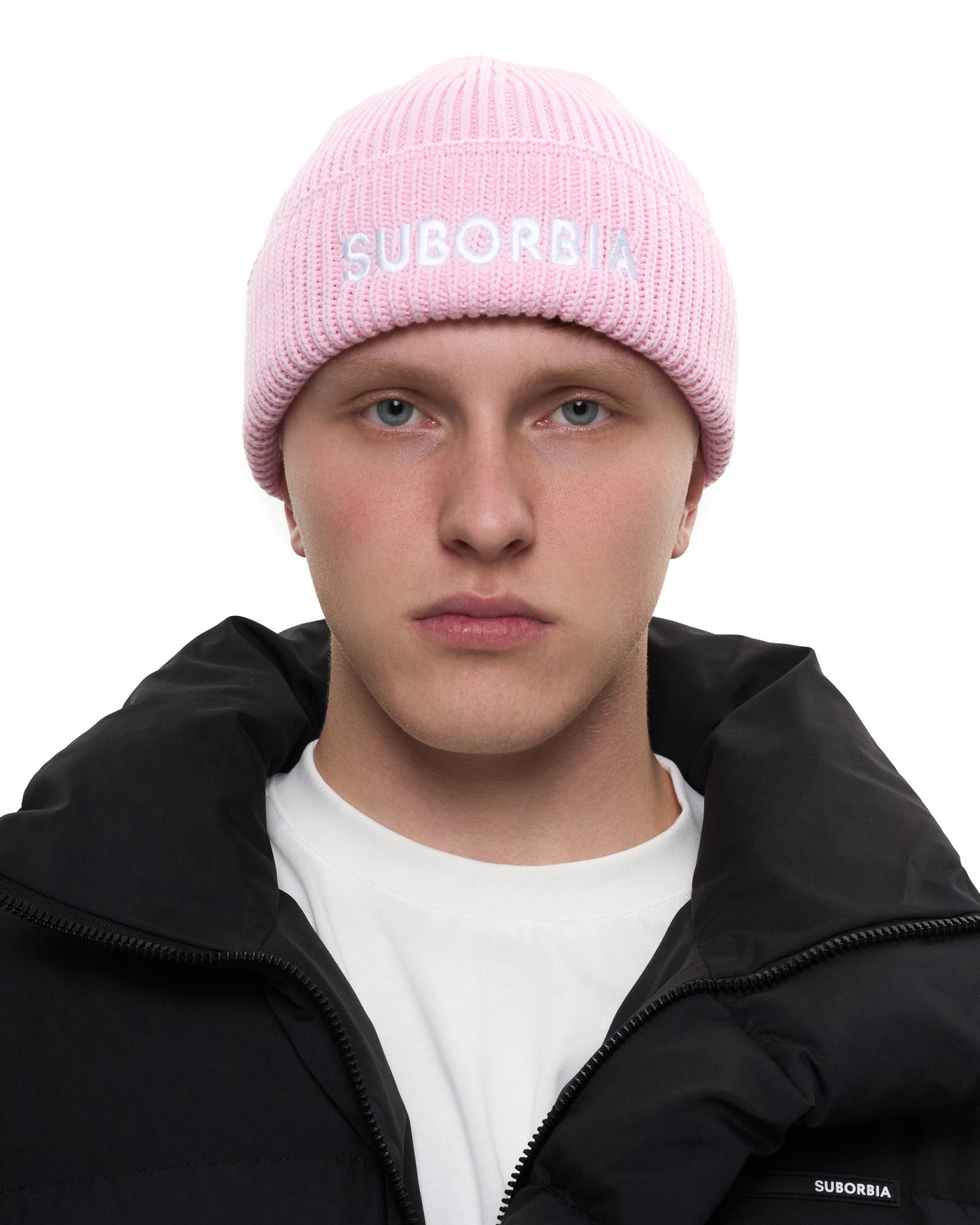 Шапка SUBORBIA Name MEN Pink