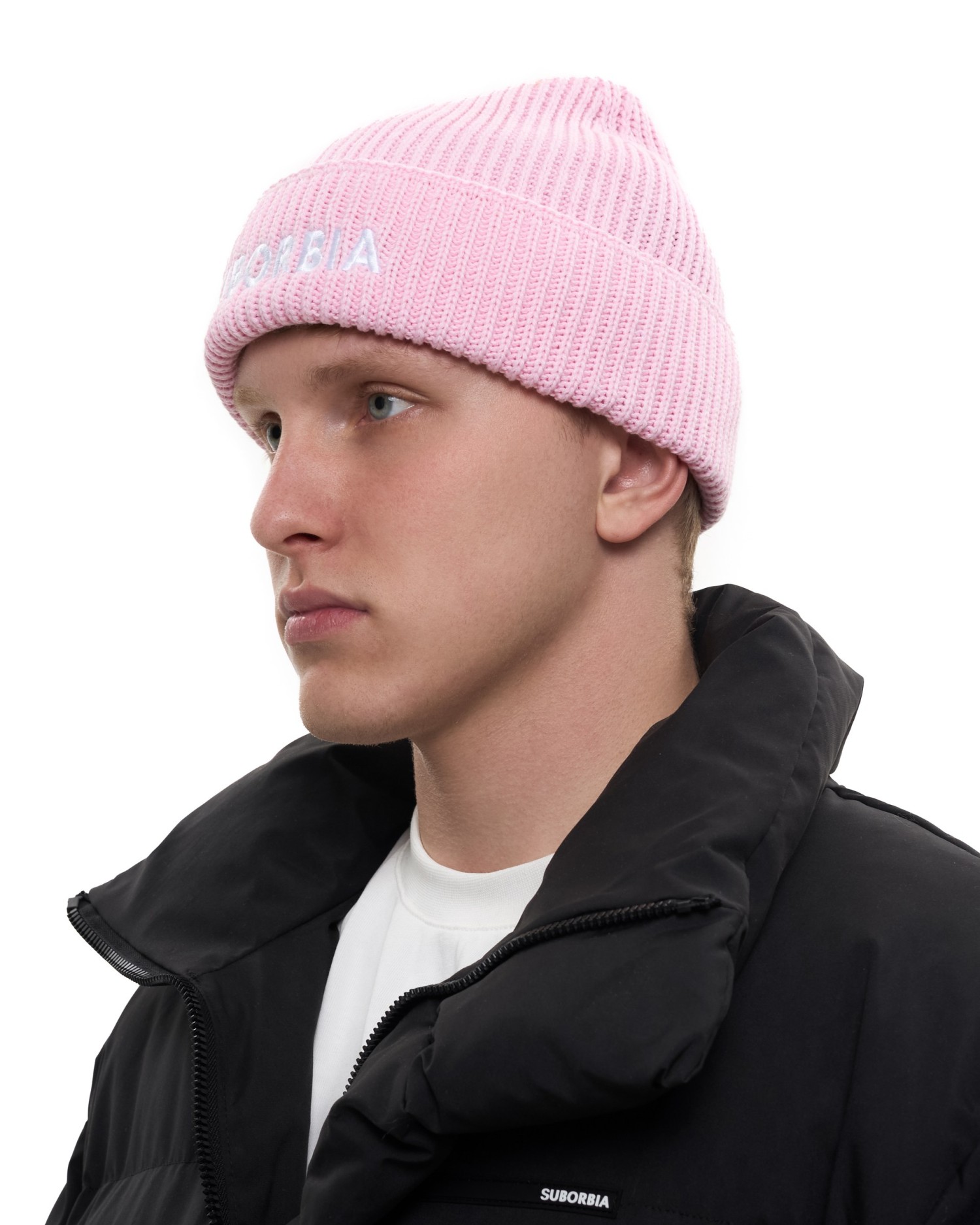 Шапка SUBORBIA Name MEN Pink