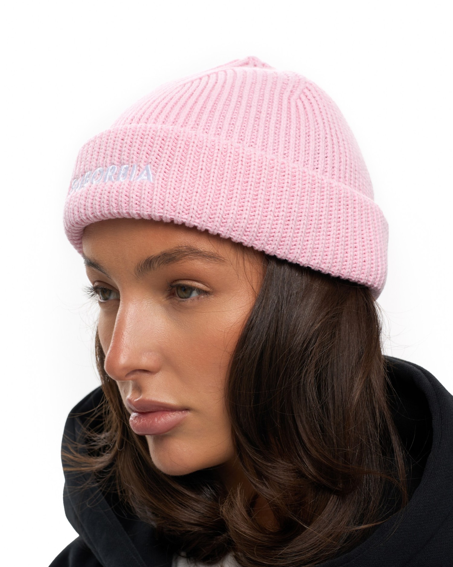 Шапка бини SUBORBIA Name Pink