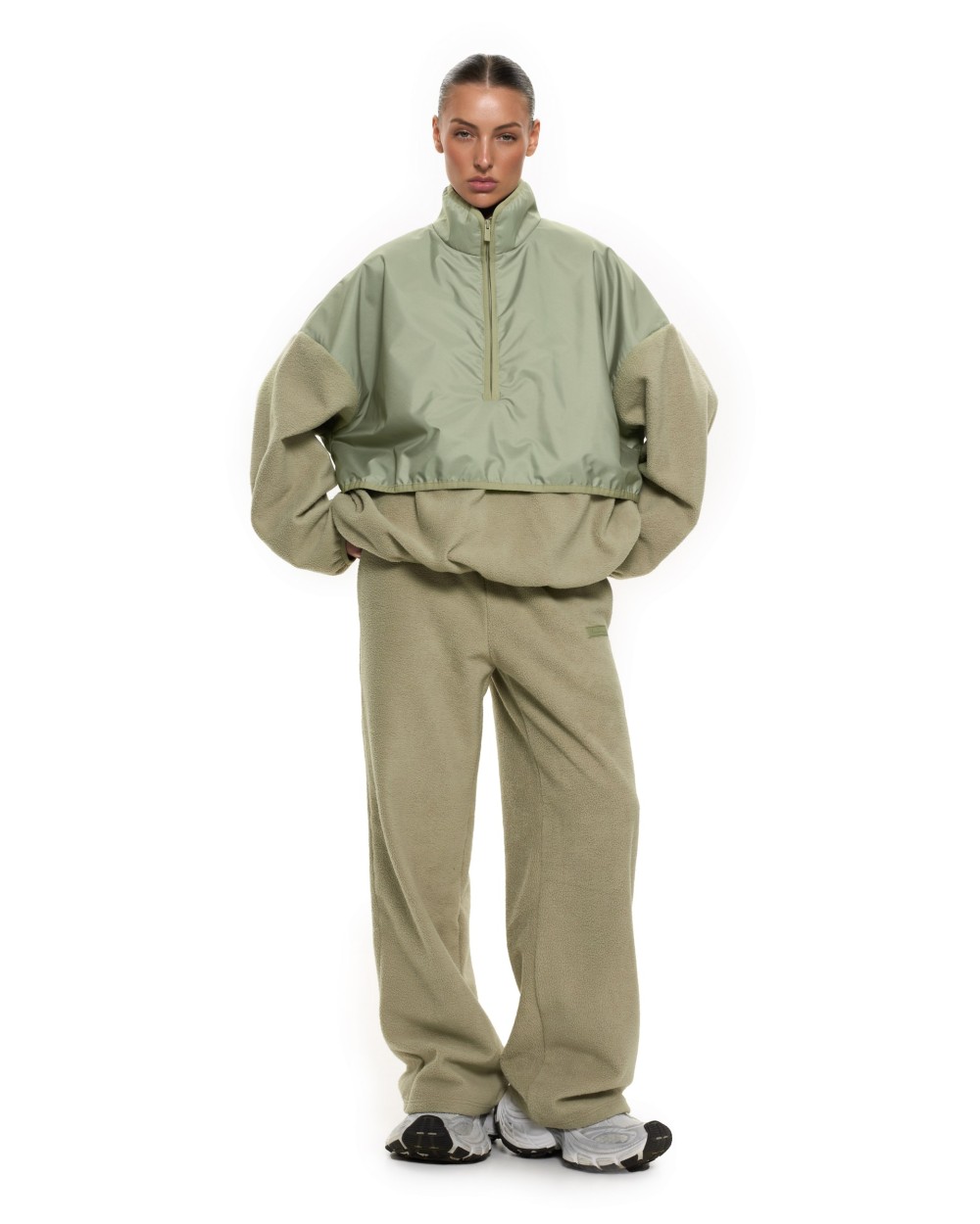 Костюм HALFMO анорак+палаццо Khaki