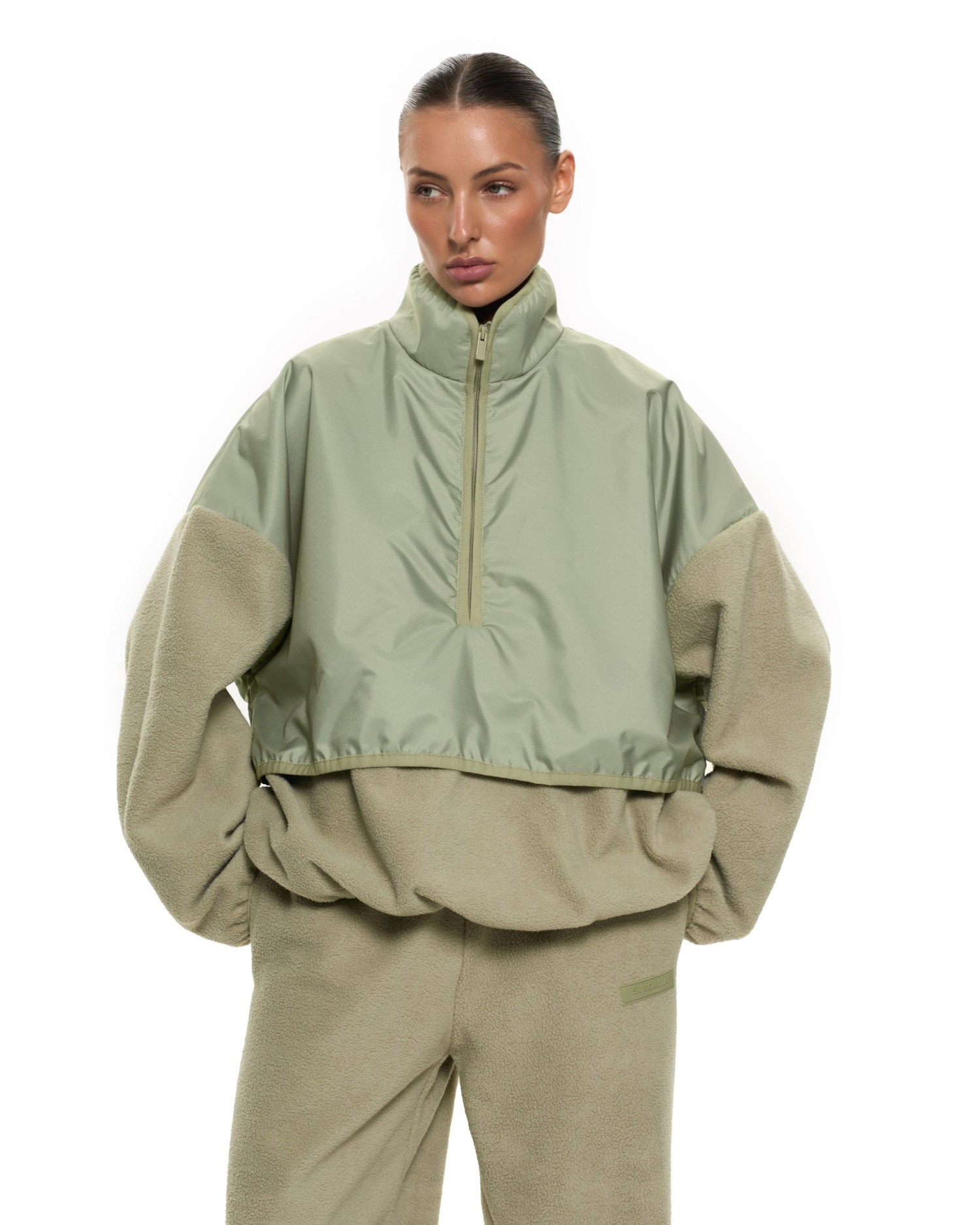 Костюм HALFMO анорак+палаццо Khaki