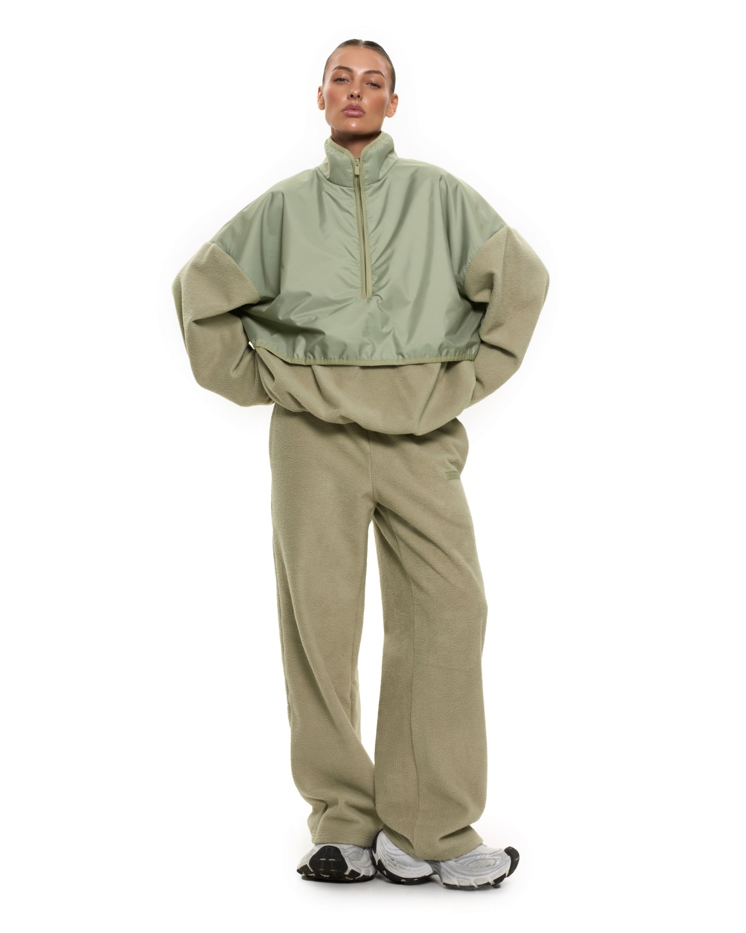 Костюм HALFMO анорак+палаццо Khaki