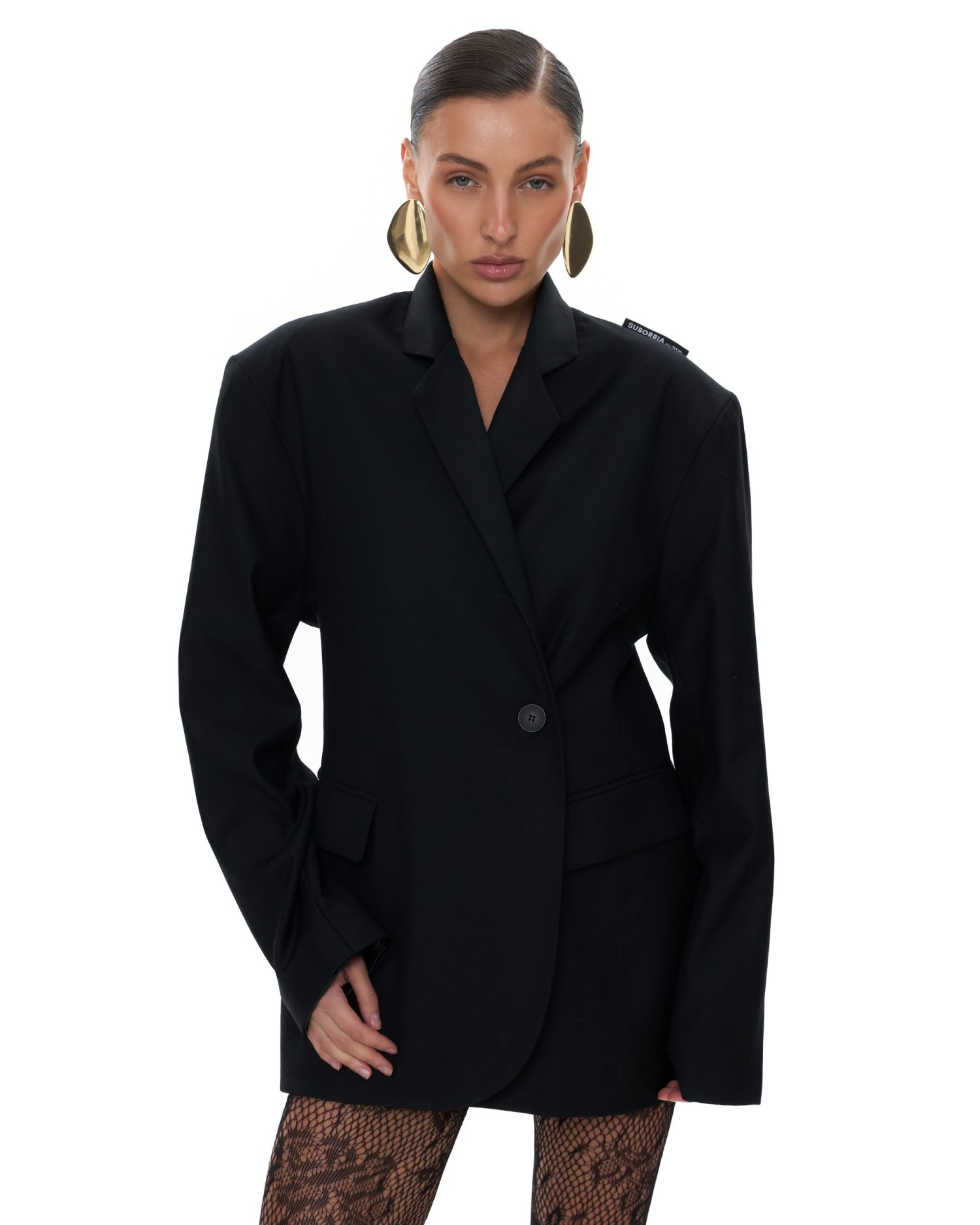 Пиджак приталенный S.L.A Black