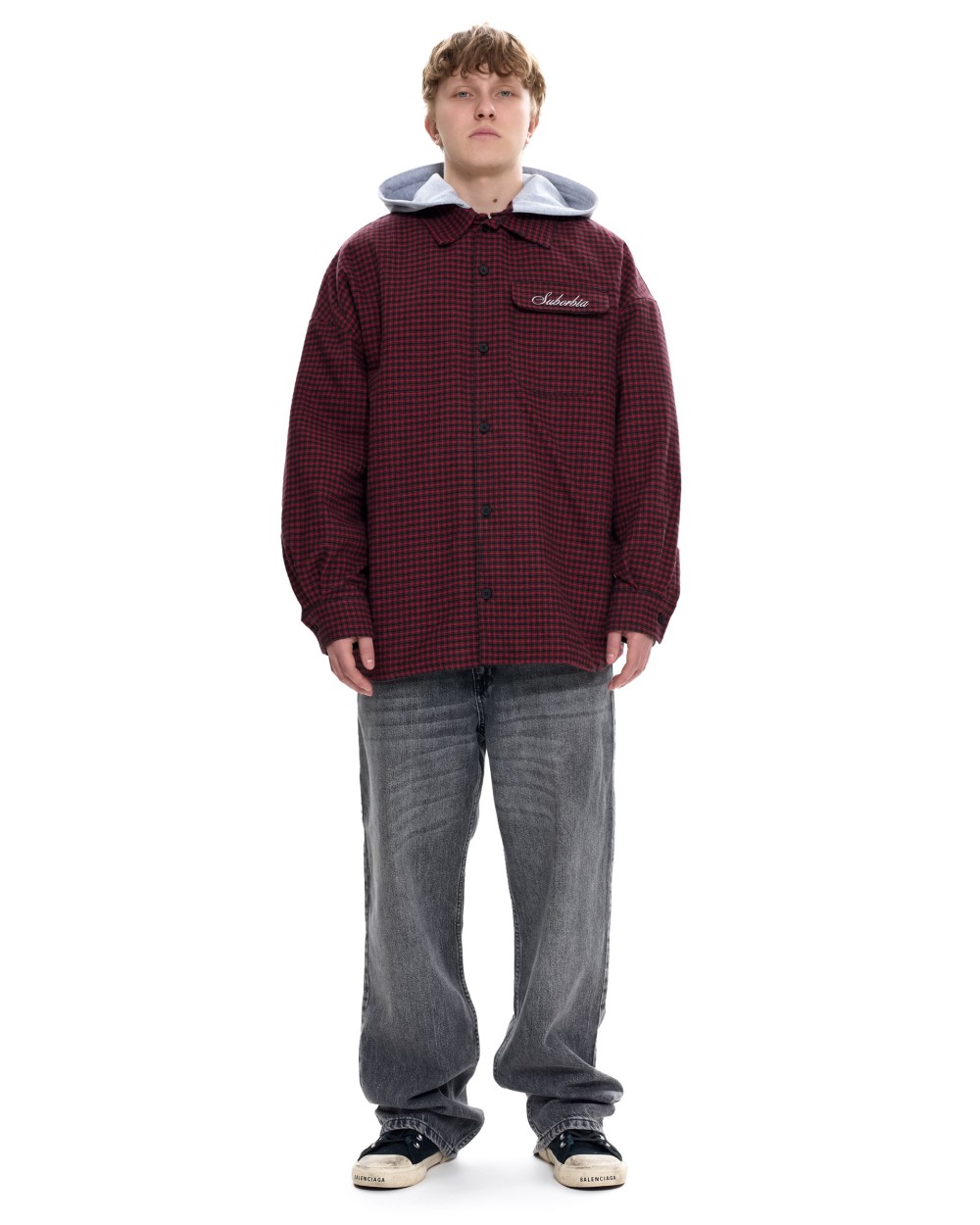 Куртка-рубашка со съемным капюшоном LOST SIGNAL MEN Red-black