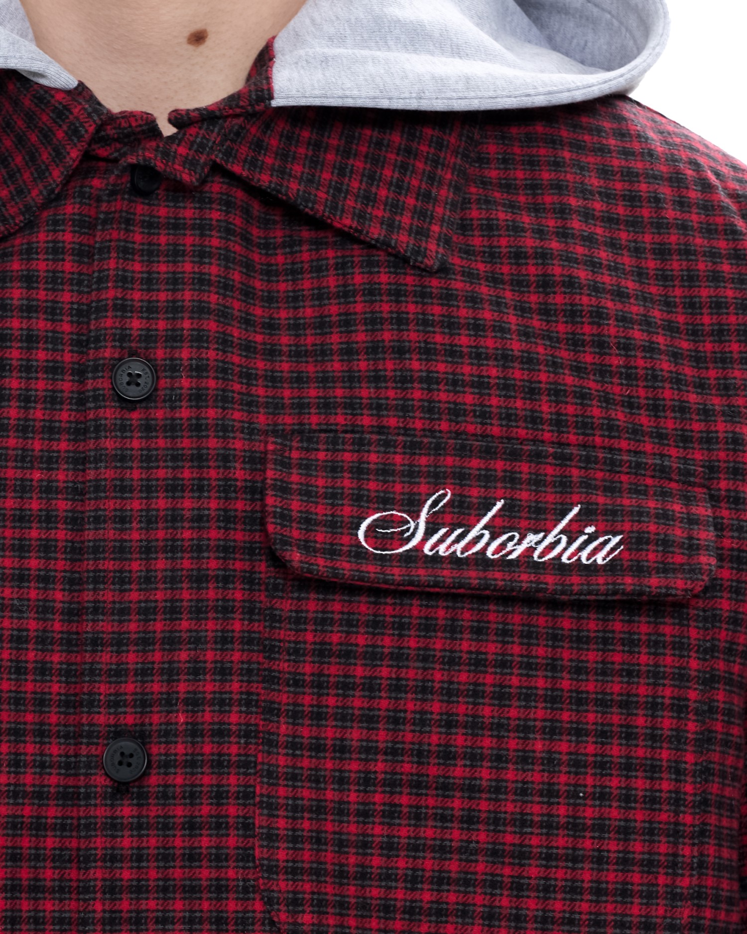 Куртка-рубашка со съемным капюшоном LOST SIGNAL MEN Red-black