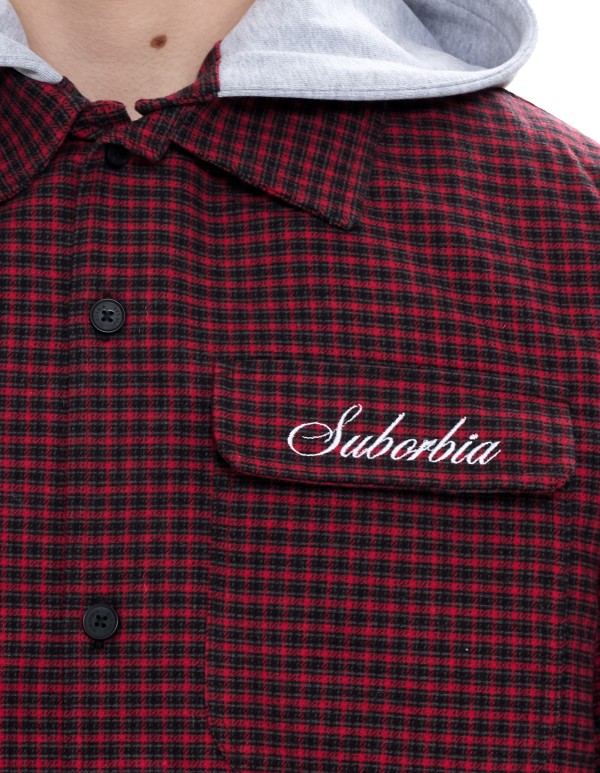 Куртка-рубашка со съемным капюшоном LOST SIGNAL MEN Red-black