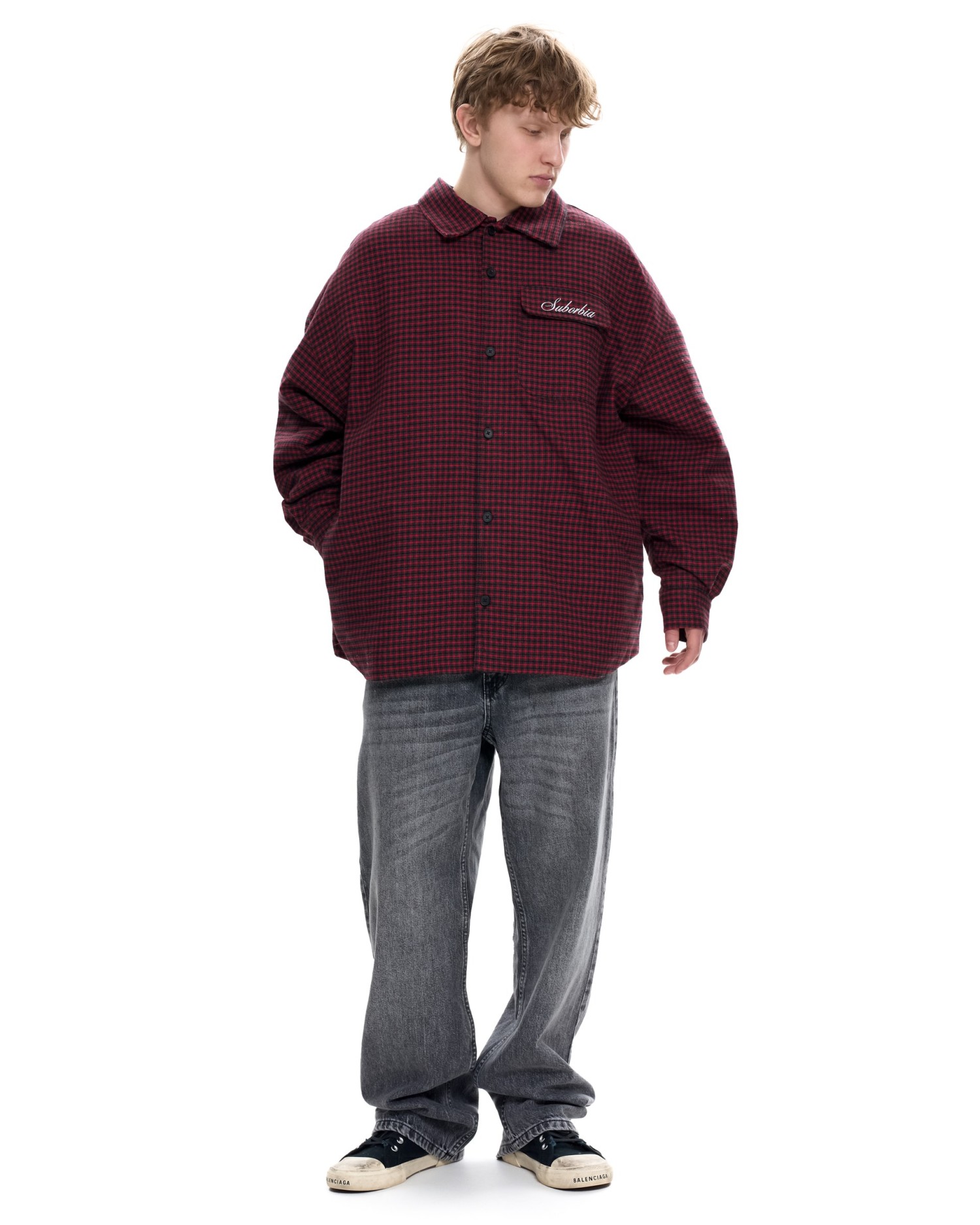 Куртка-рубашка со съемным капюшоном LOST SIGNAL MEN Red-black