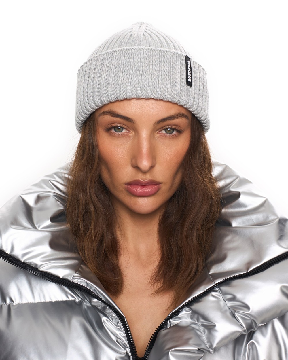 Шапка бини Grey melange
