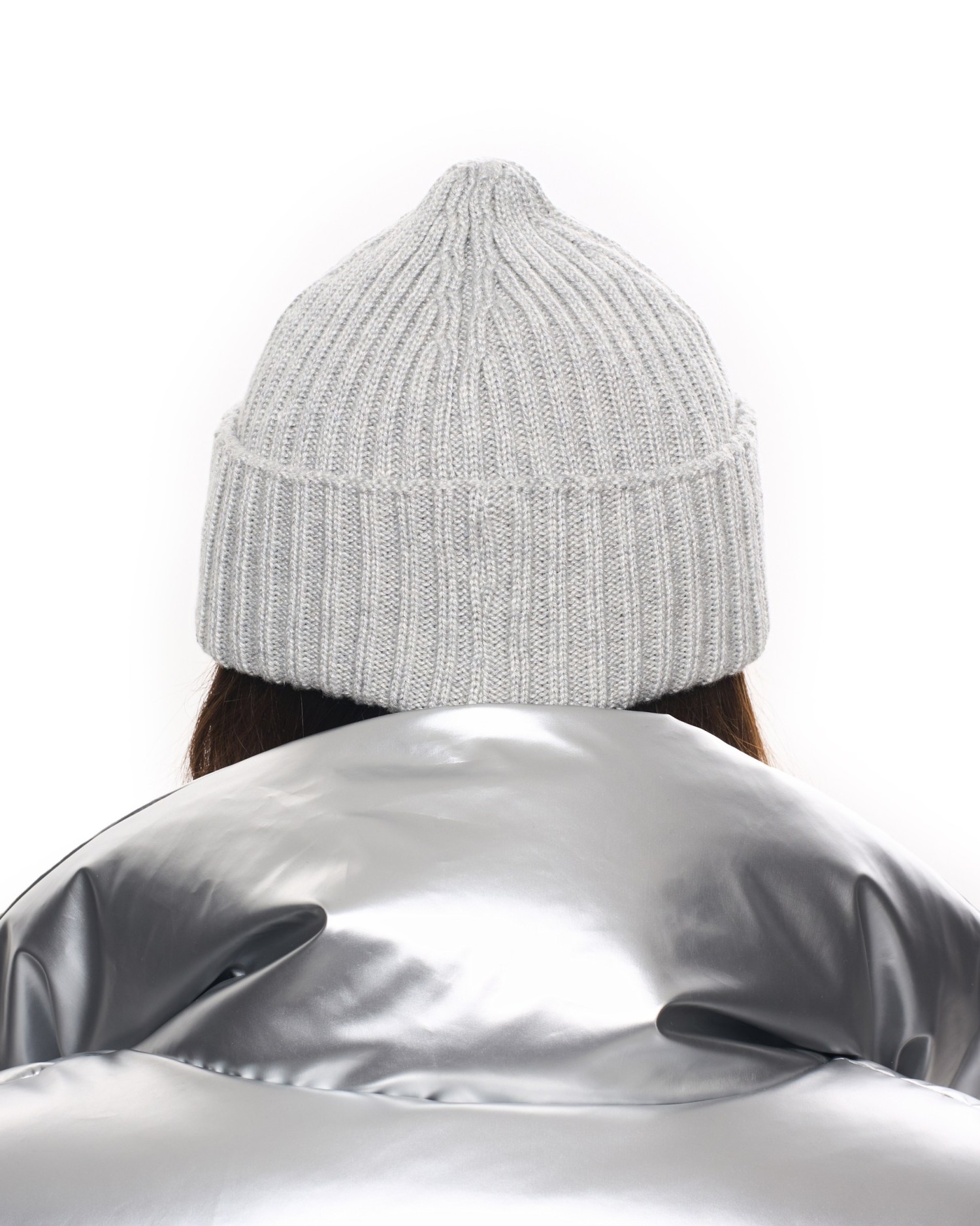 Шапка бини Grey melange