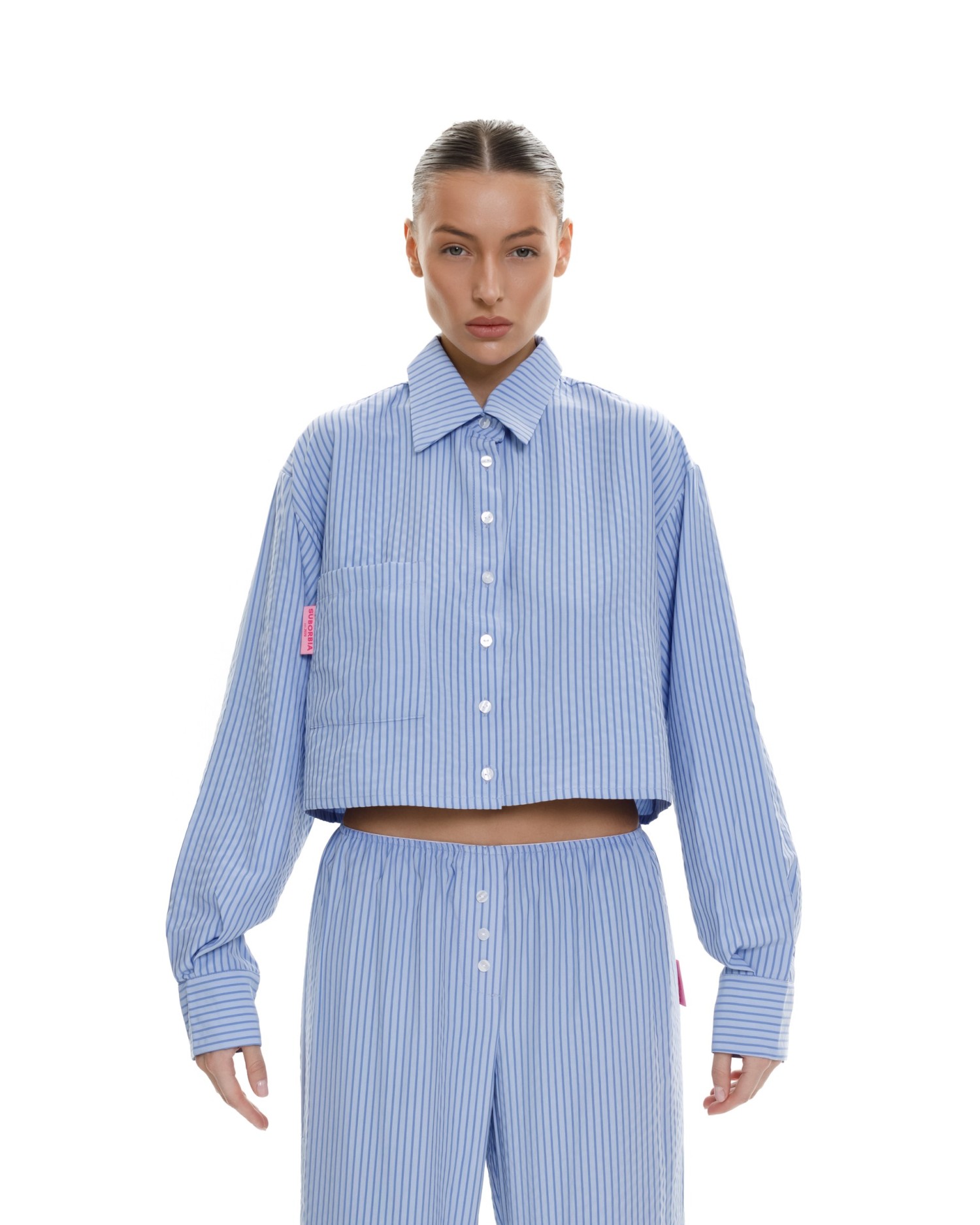 Пижама в полоску MAISON CLOSE Blue