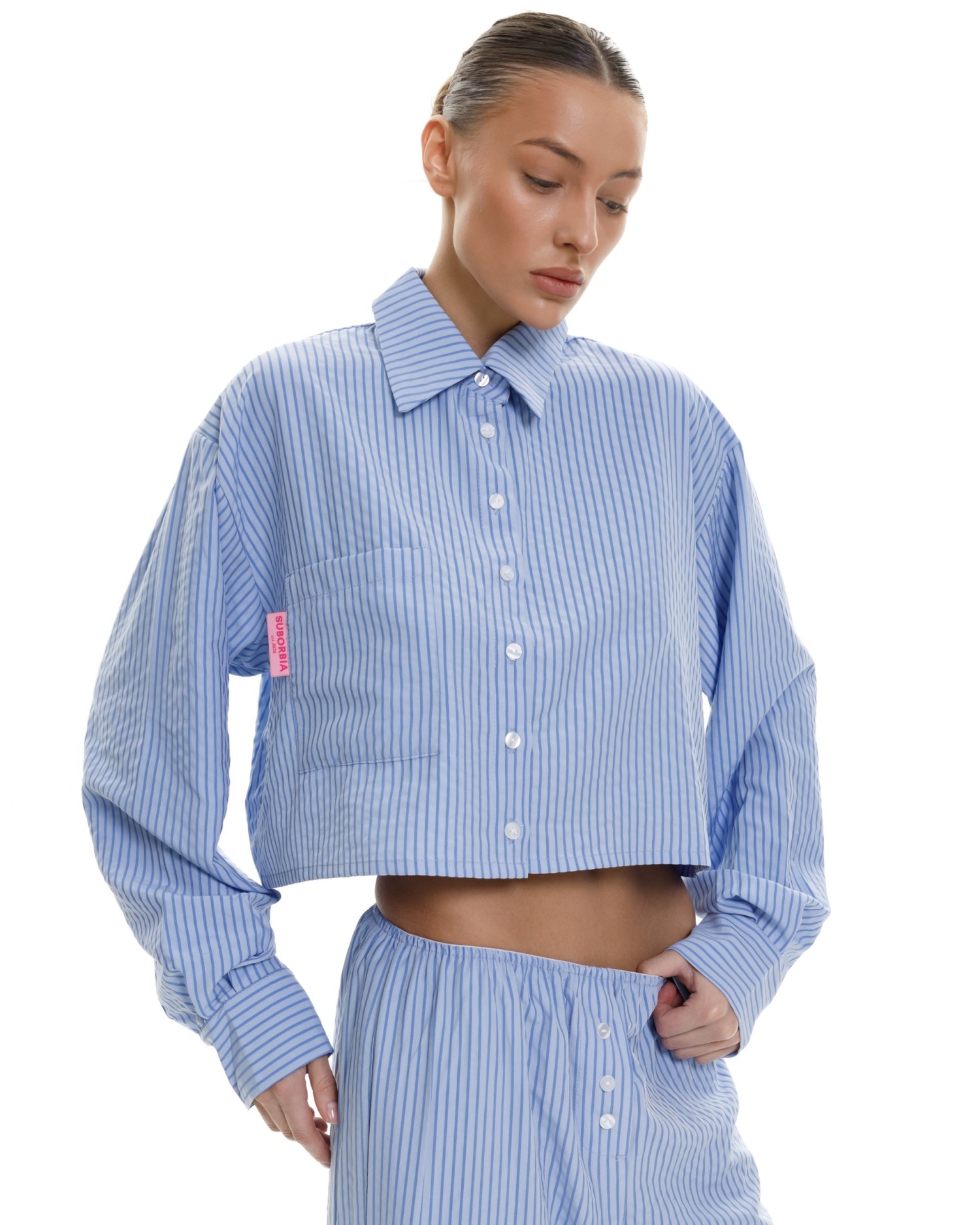 Пижама в полоску MAISON CLOSE Blue